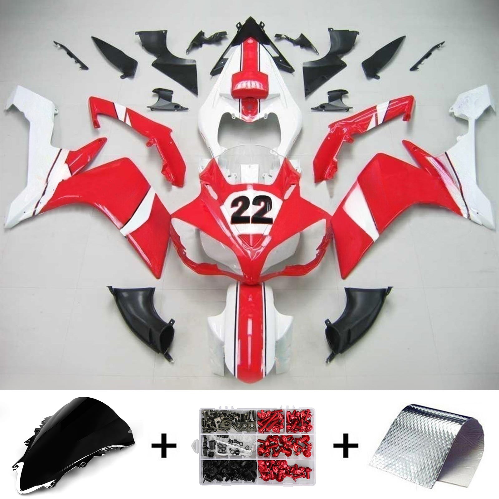 Kit de carénage Amotopart pour Yamaha YZF 1000 R1 2007-2008 générique