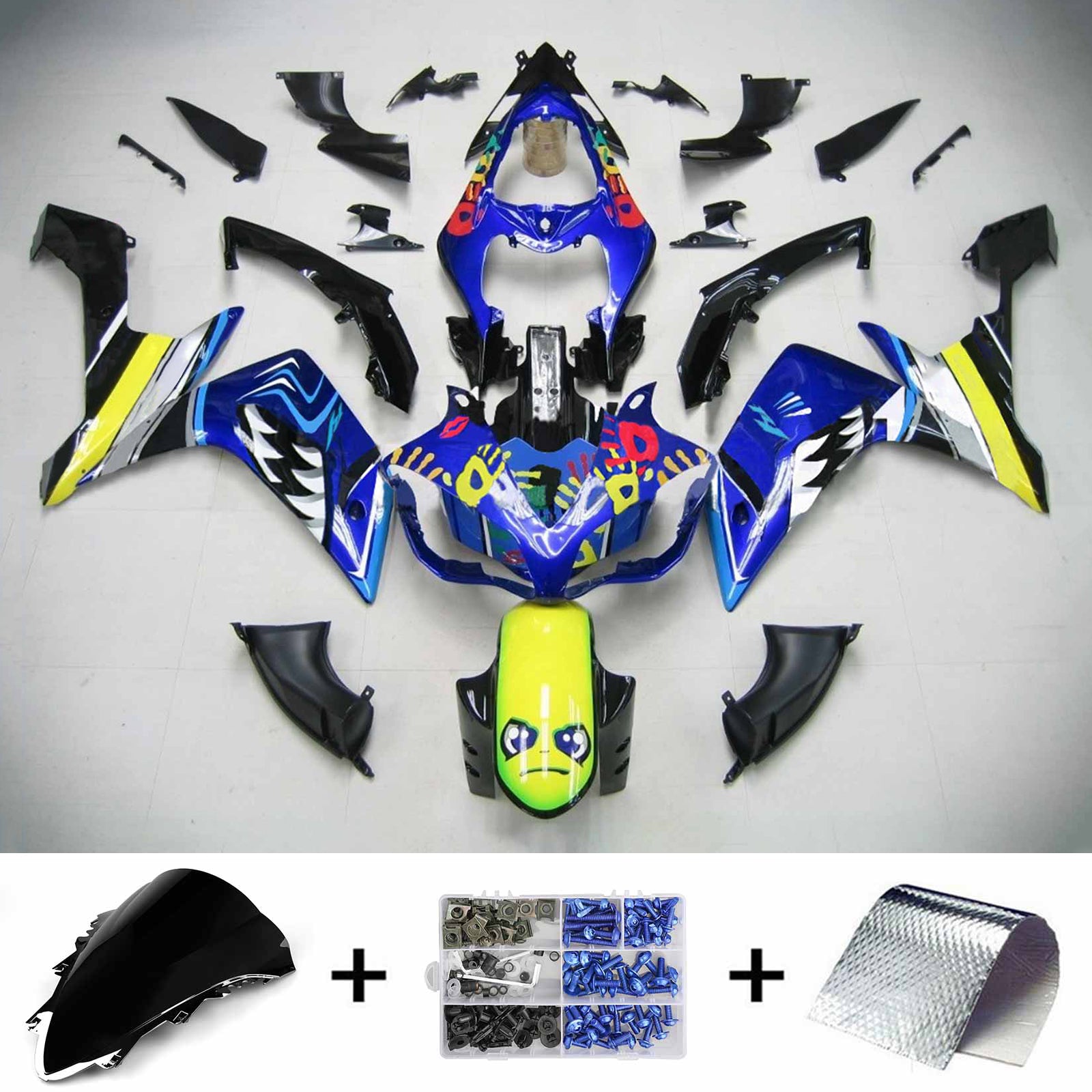 Kit de carénage Amotopart pour Yamaha YZF 1000 R1 2007-2008 générique