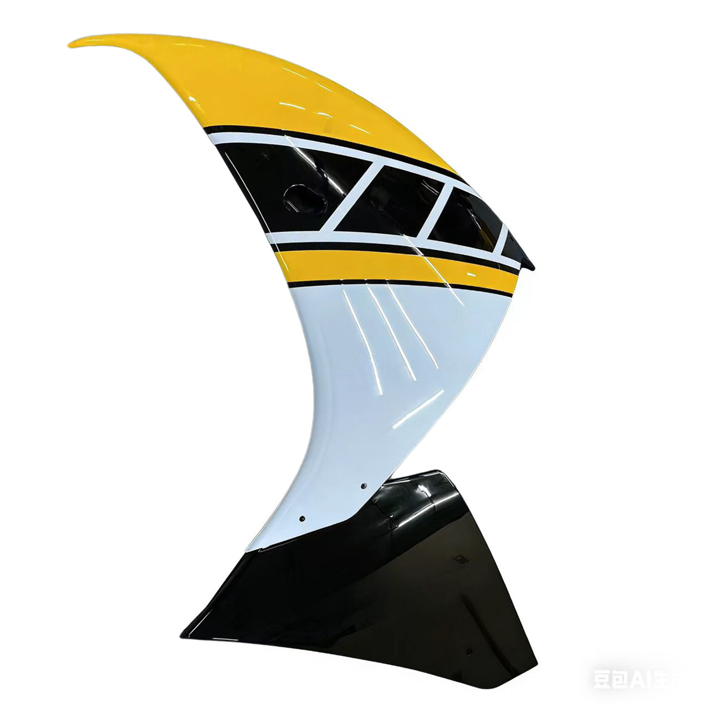 Carénages Amotopart 2009-2011 Yamaha YZF-R1 Jaune Noir Motul R1 Generic