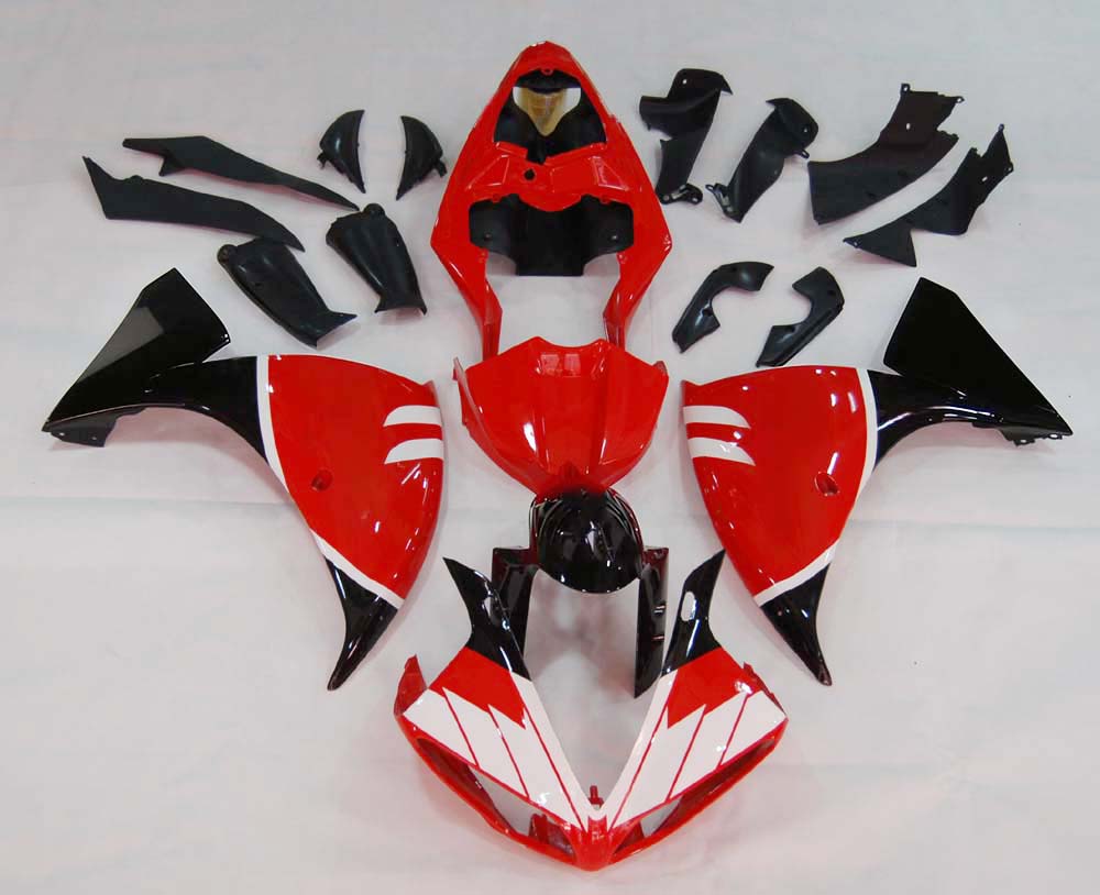 Carénages Amotopart 2009-2011 Yamaha YZF-R1 Rouge Noir Santander Bank R1 Generic