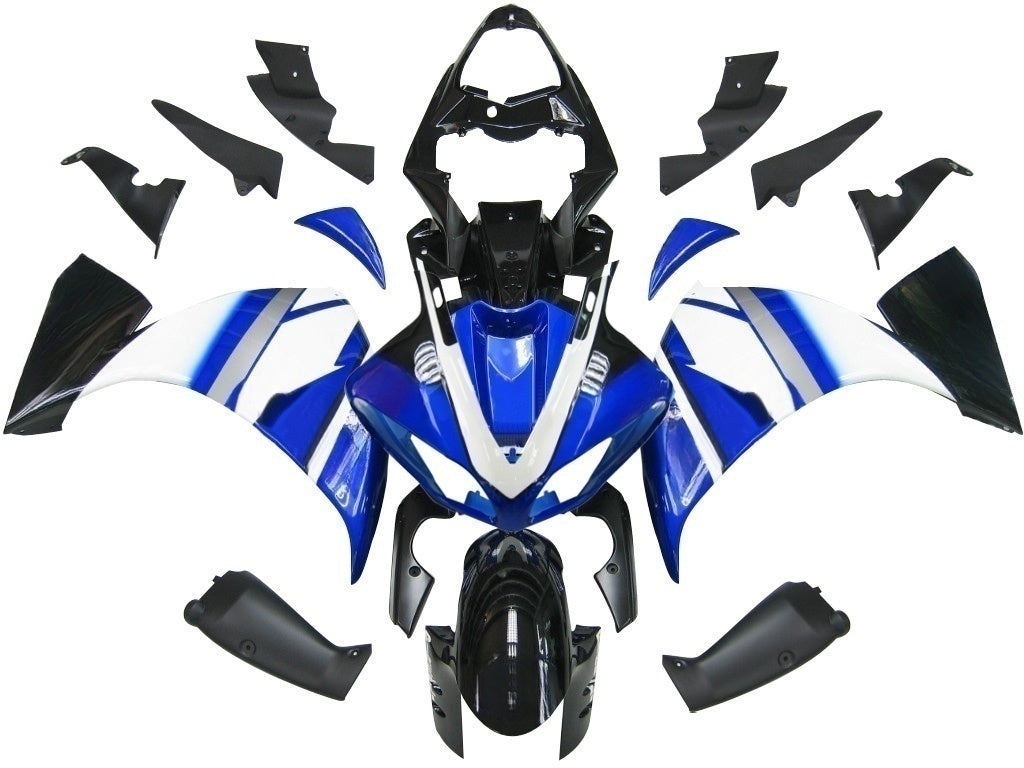 Carénages Amotopart 2009-2011 Yamaha YZF-R1 Bleu Noir BMC R1 Generic