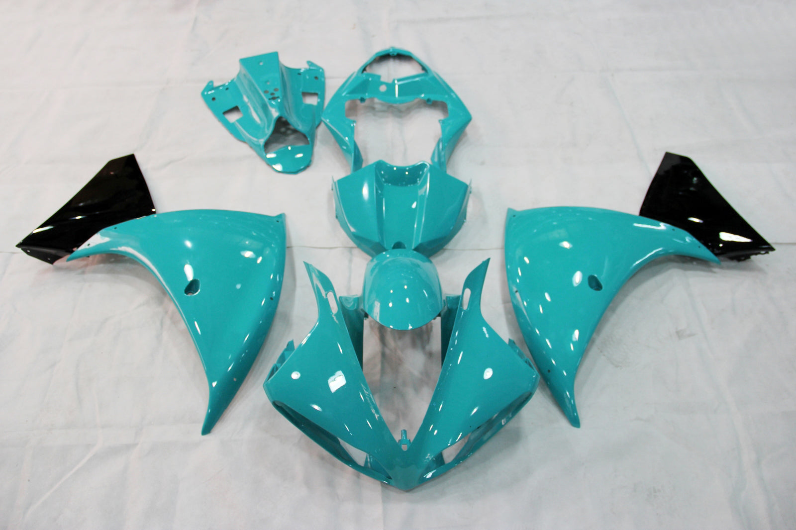 Carénages Amotopart 2009-2011 Yamaha YZF-R1 Emerald Blue Generic