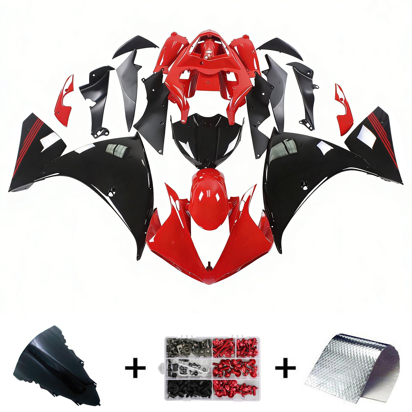 Kit de carénage Amotopart pour Yamaha YZF 1000 R1 2009-2011 générique