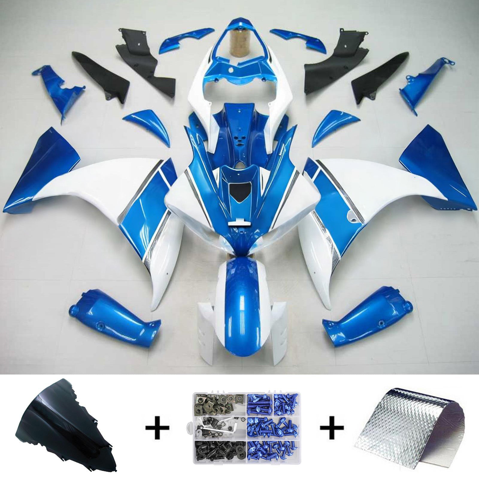 Kit de carénage Amotopart pour Yamaha YZF 1000 R1 2009-2011 générique