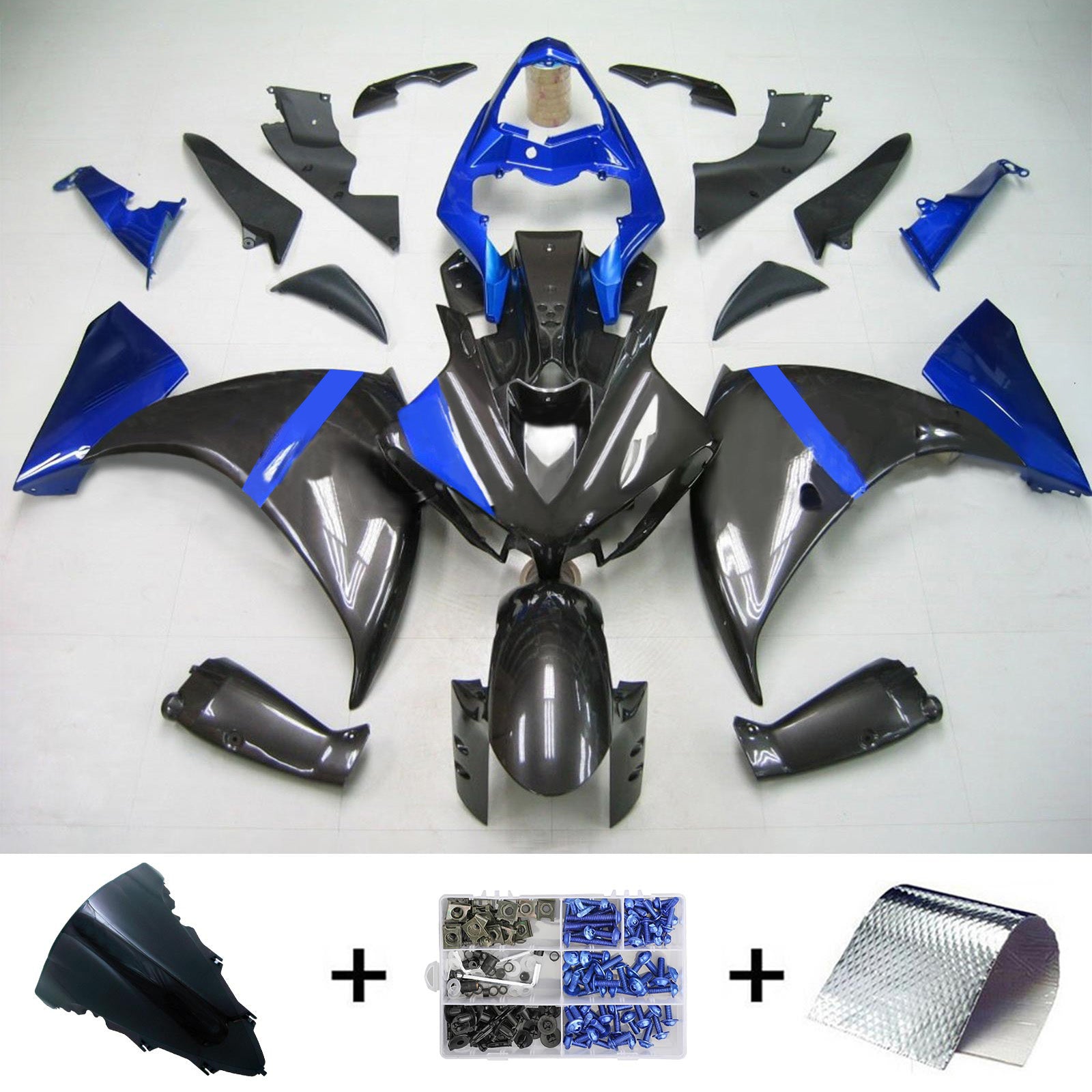 Kit de carénage Amotopart pour Yamaha YZF 1000 R1 2009-2011 générique