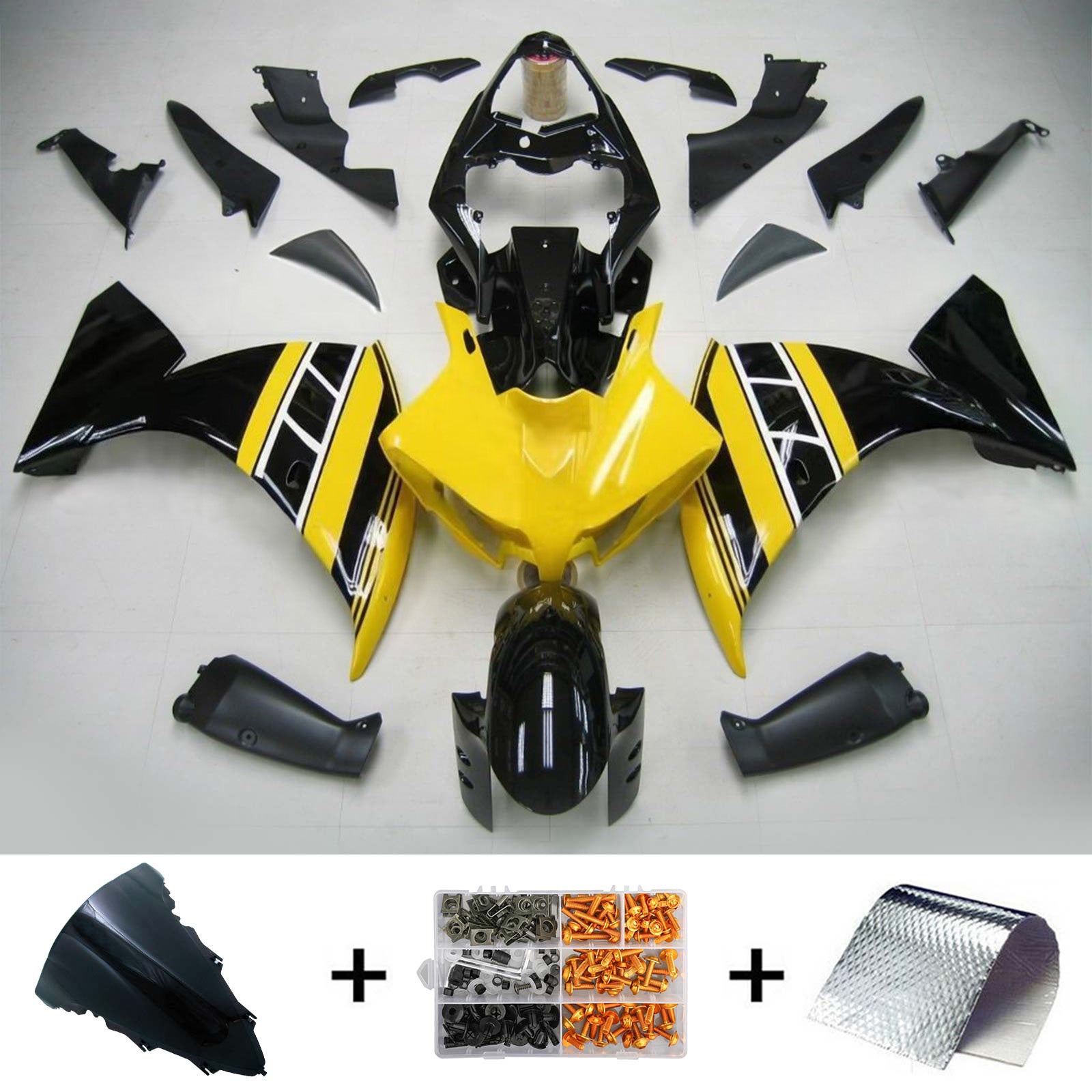 Kit de carénage Amotopart pour Yamaha YZF 1000 R1 2009-2011 générique