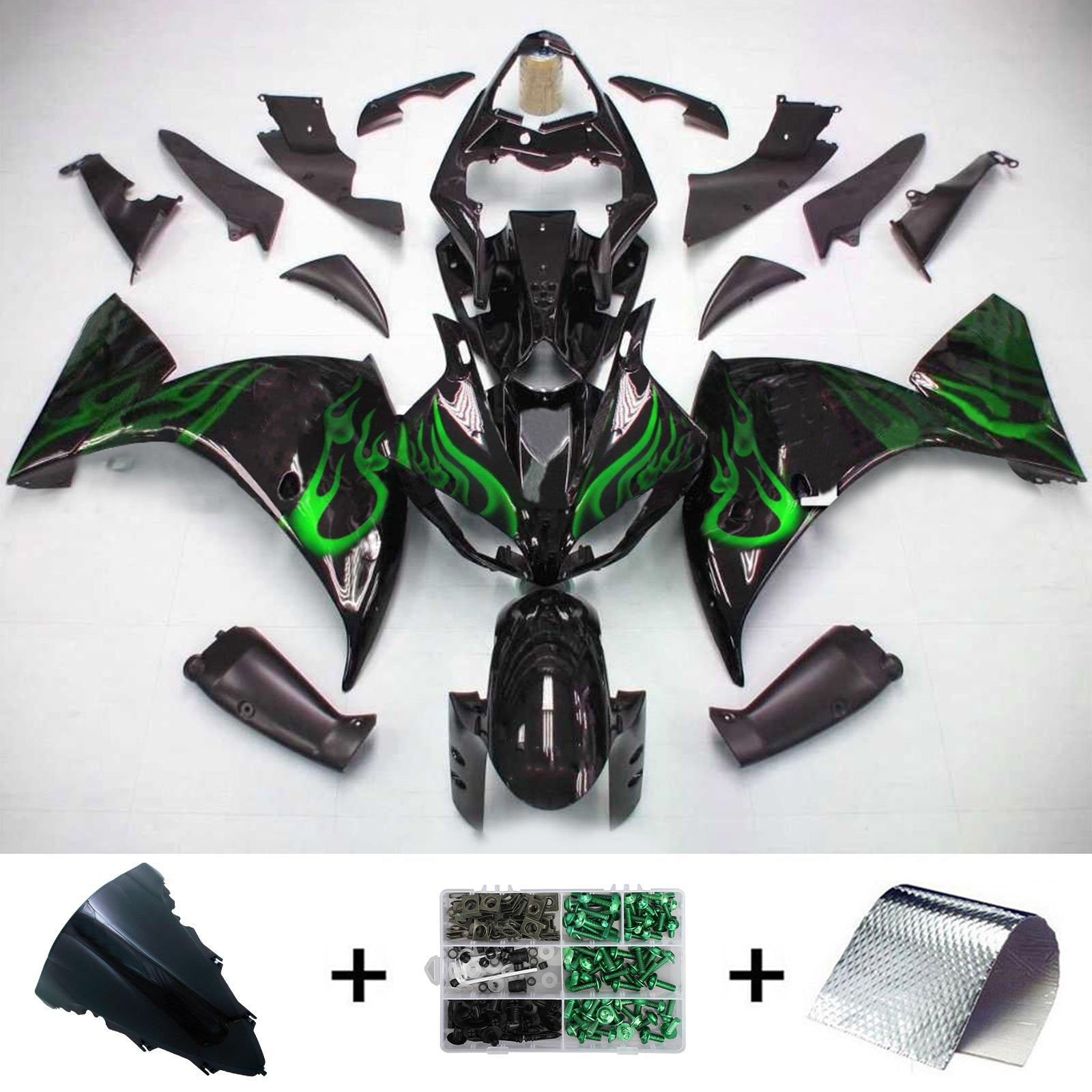Kit de carénage Amotopart pour Yamaha YZF 1000 R1 2009-2011 générique