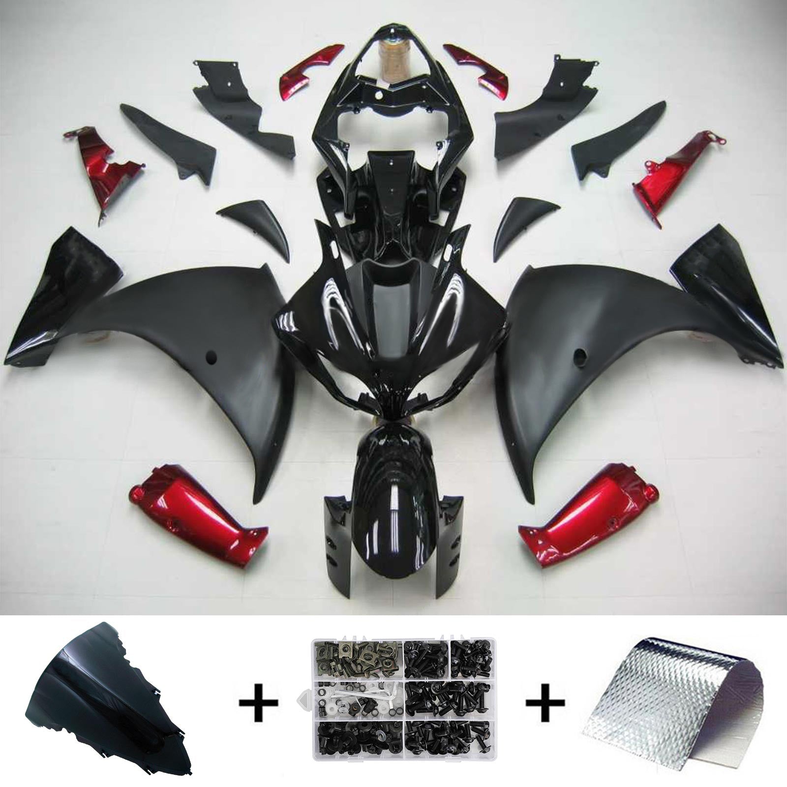 Kit de carénage Amotopart pour Yamaha YZF 1000 R1 2009-2011 générique