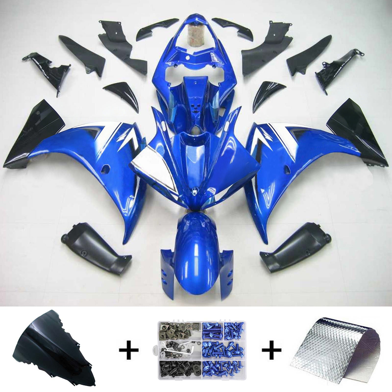 Kit de carénage Amotopart pour Yamaha YZF 1000 R1 2009-2011 générique