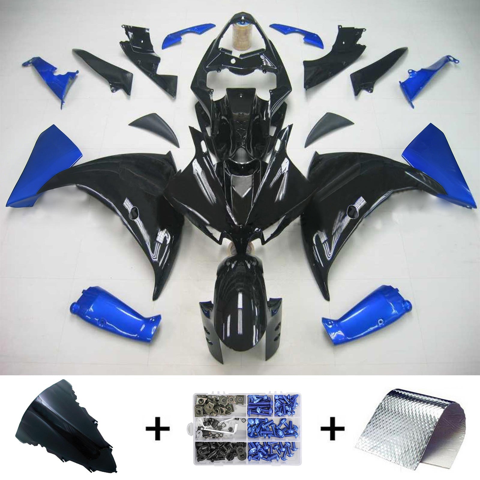 Kit de carénage Amotopart pour Yamaha YZF 1000 R1 2009-2011 générique