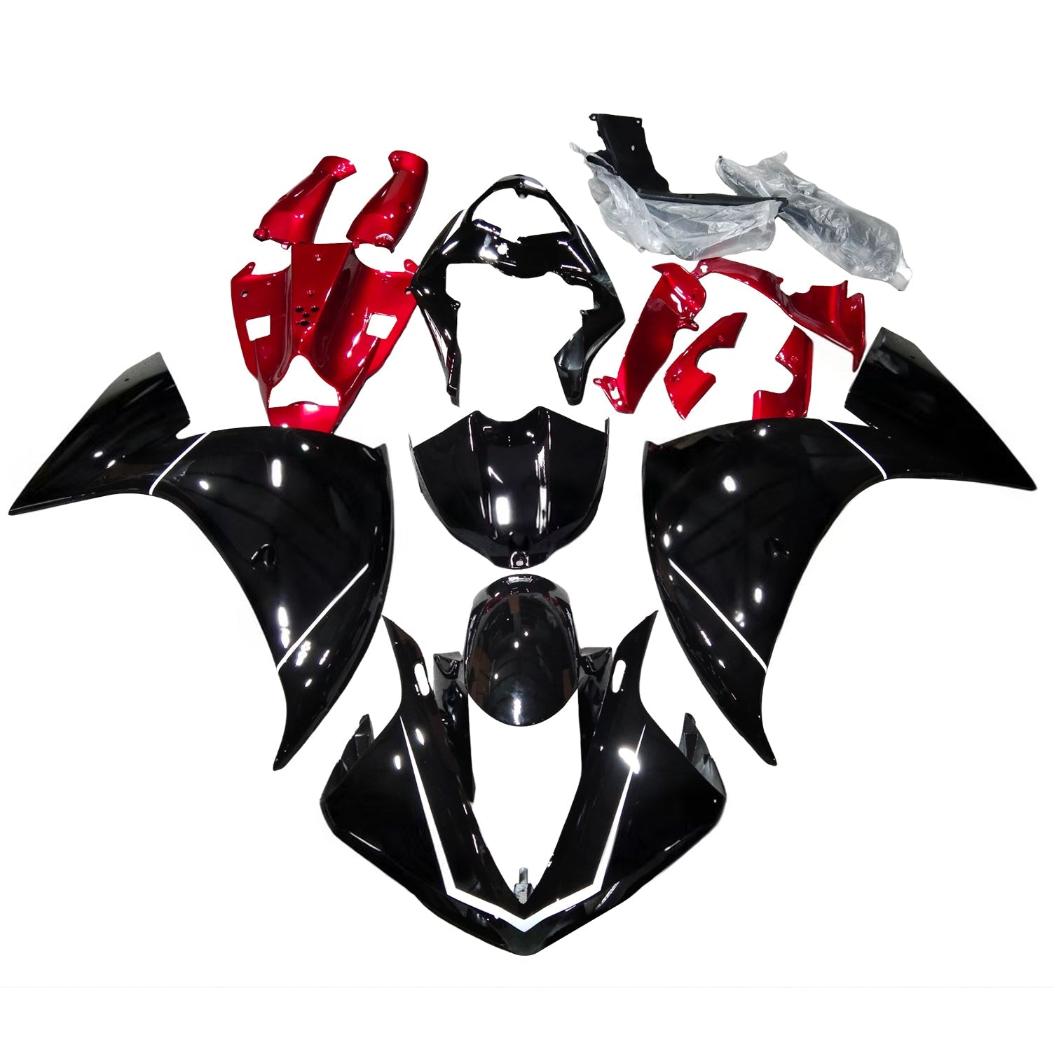 Kit de carénage en plastique ABS pour Yamaha YZF 1000 R1 2009-2011
