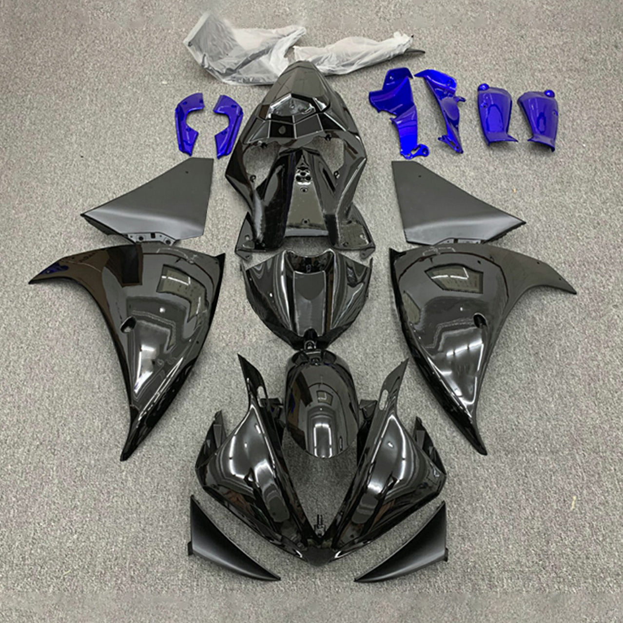 Amotopart Yamaha YZF 1000 R1 2009-2011 Kit Carénage Carrosserie Plastique ABS