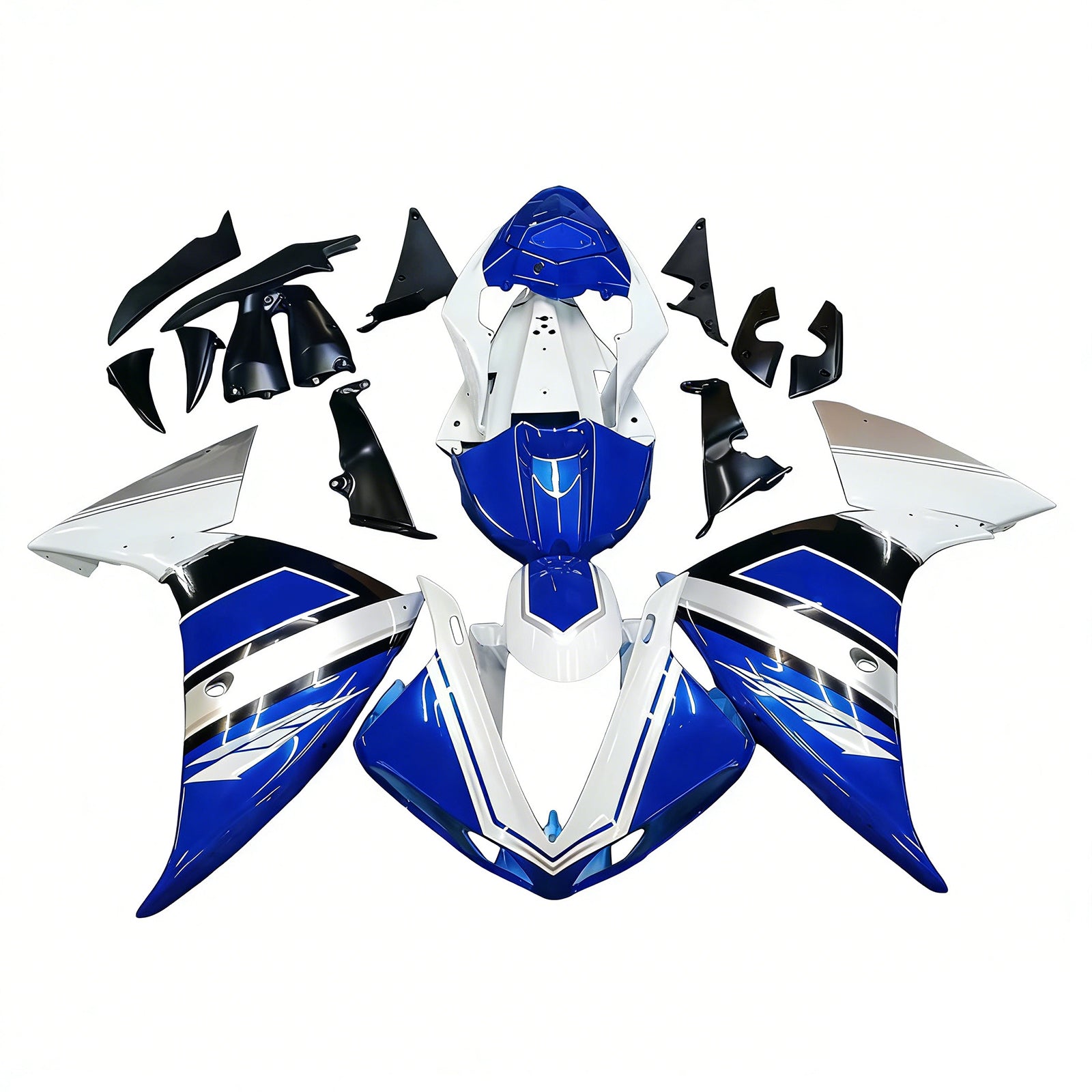 Amotopart Yamaha YZF 1000 R1 2009-2011 Kit Carénage Carrosserie Plastique ABS