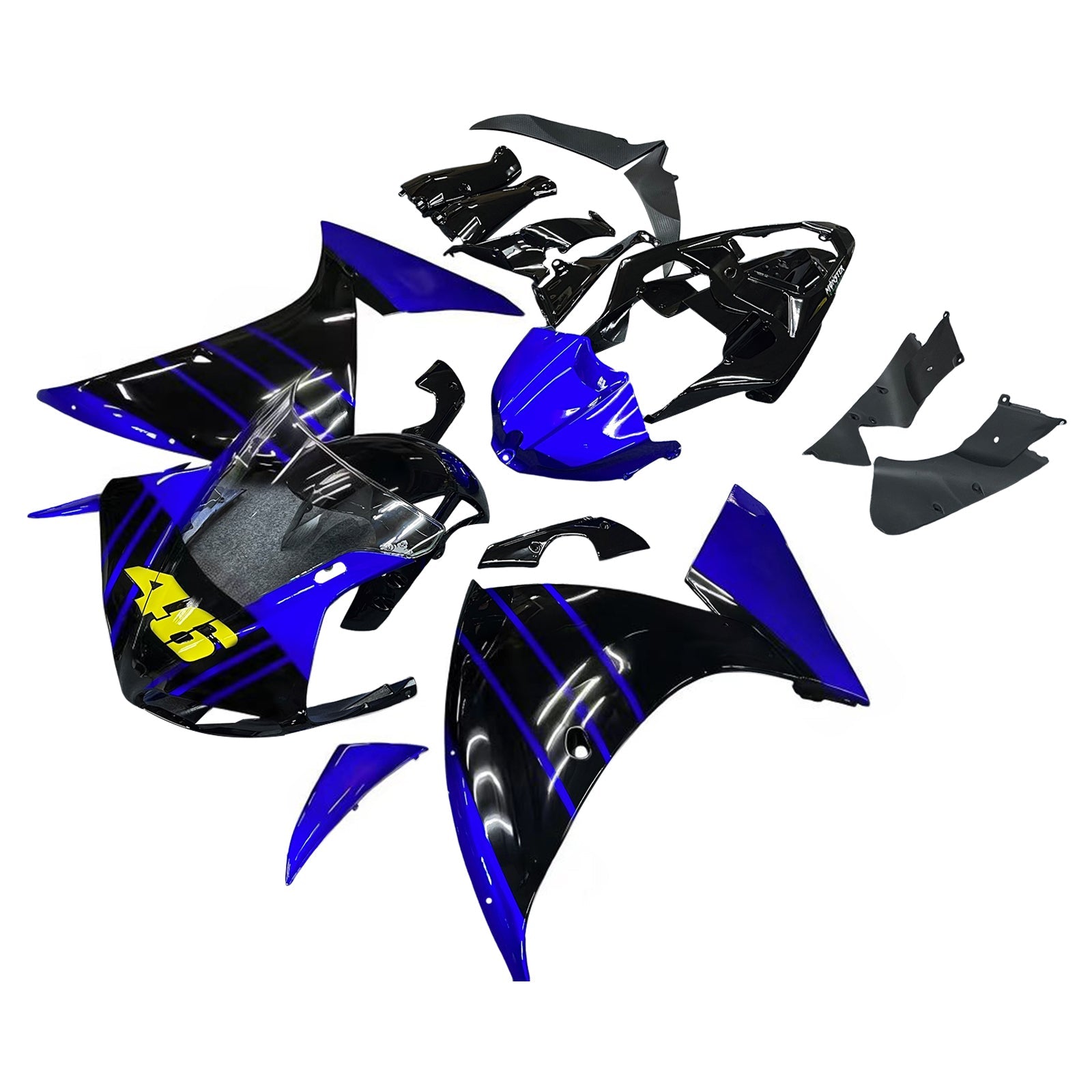 Amotopart Yamaha YZF 1000 R1 2009-2011 Kit Carénage Carrosserie Plastique ABS