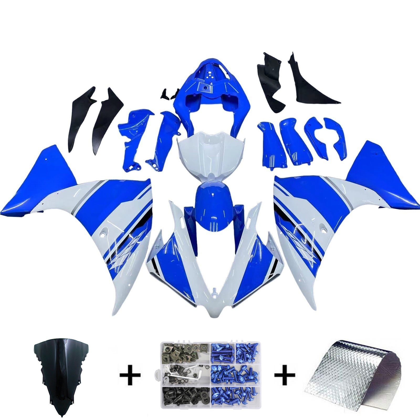 2012-2014 Yamaha YZF 1000 R1 Injection Fairing Kit Bodywork Plastic ABS