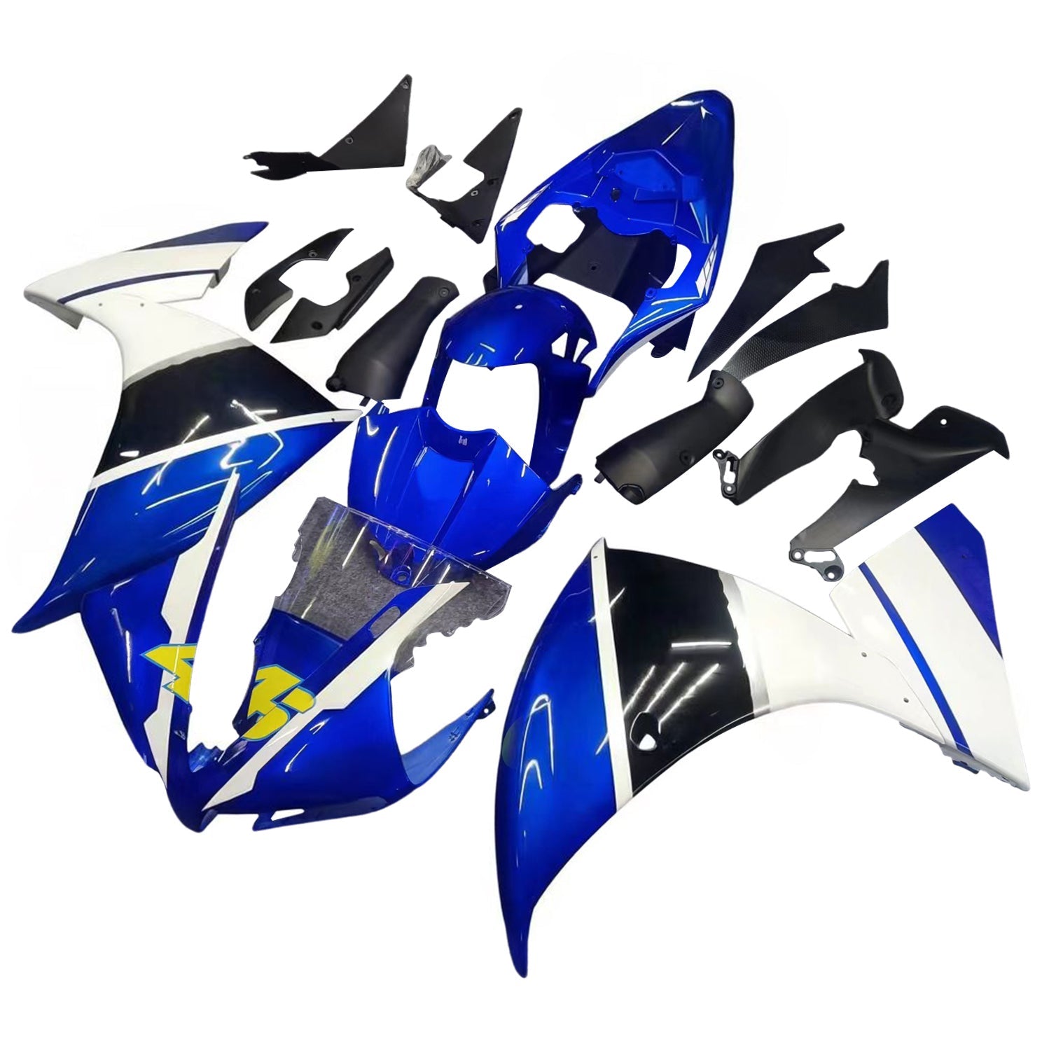 Injectie kuip kit carrosserie plastic abs geschikt voor yamaha yzf 1000 r1 2012-2014