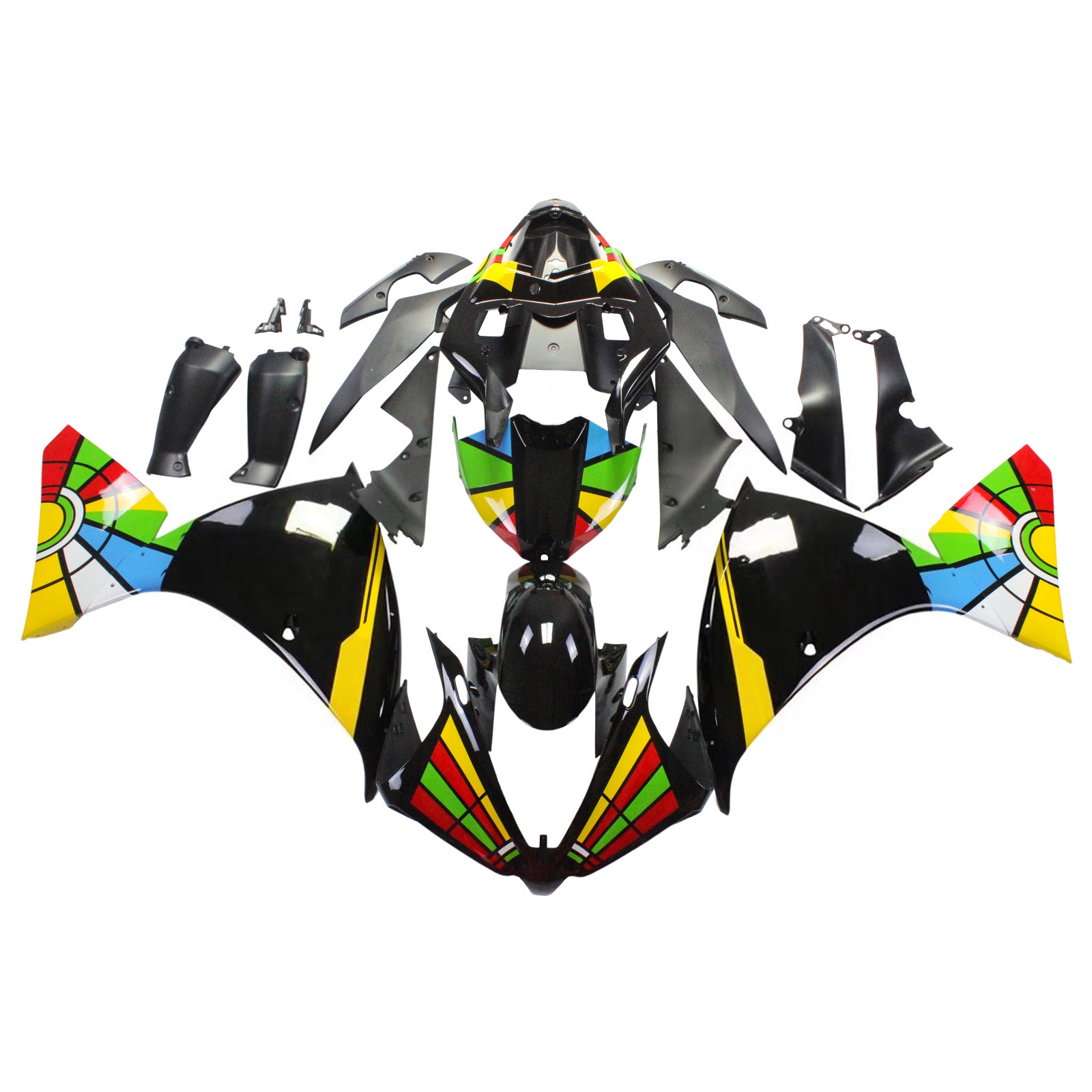 Kit de carénage Amotopart pour Yamaha YZF 1000 R1 2012-2014 générique