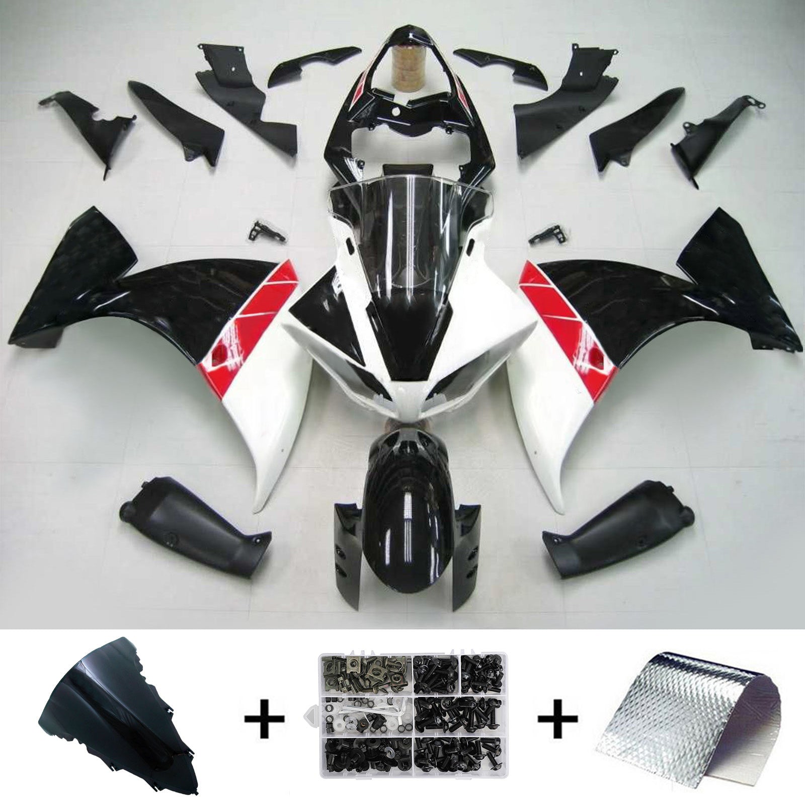 Kit de carénage Amotopart pour Yamaha YZF 1000 R1 2012-2014 générique