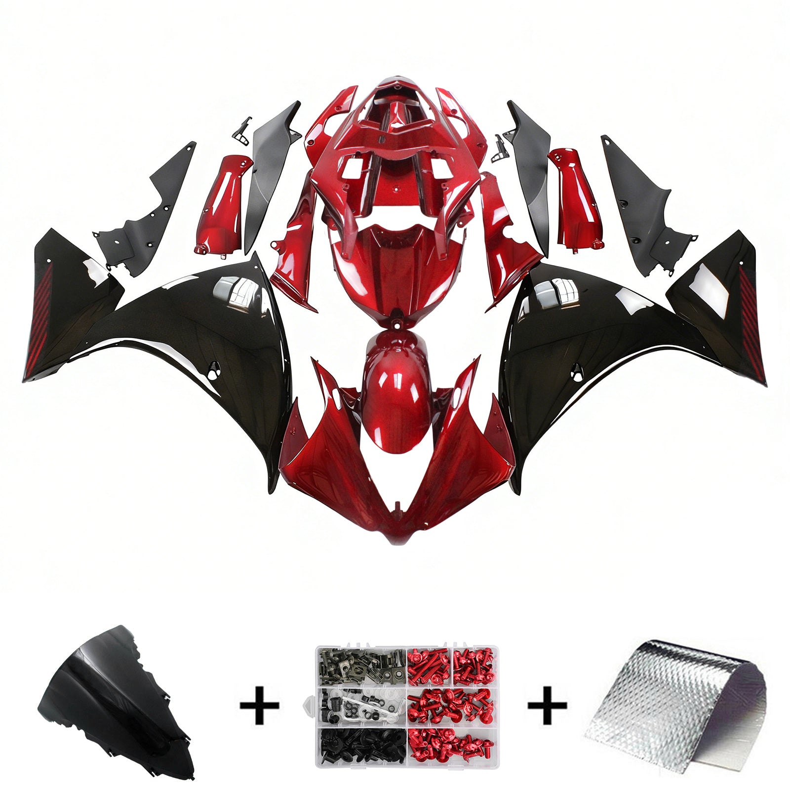 Kit de carénage Amotopart pour Yamaha YZF 1000 R1 2012-2014 générique