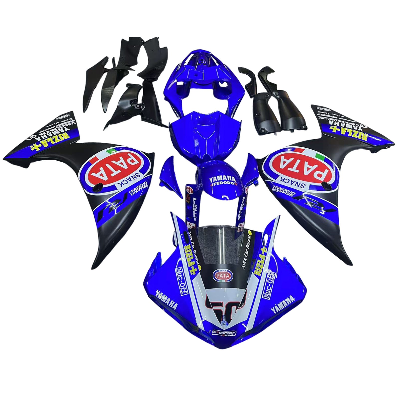 Kit de carénage Amotopart pour Yamaha YZF 1000 R1 2012-2014 générique