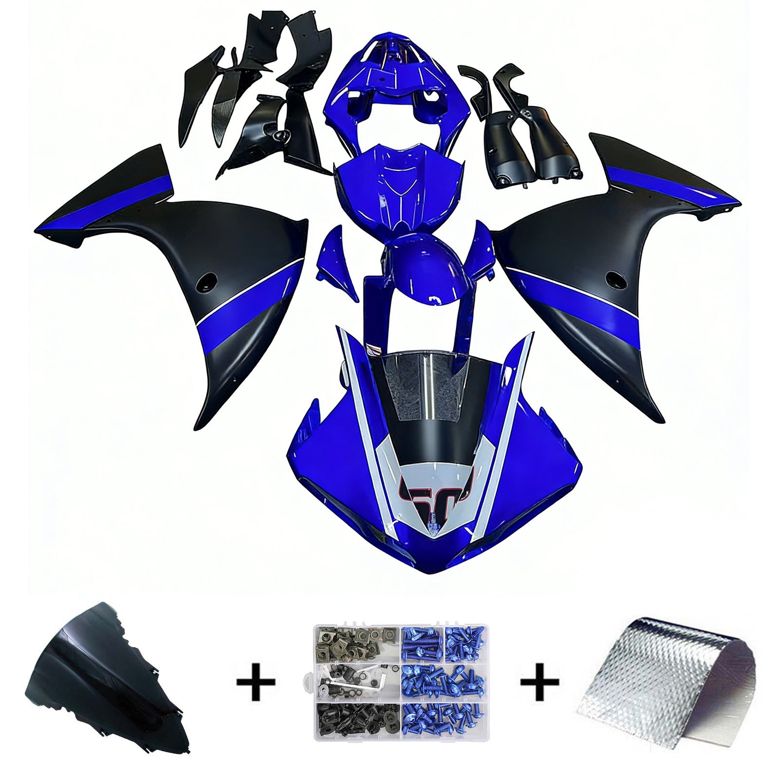 Kit de carénage Amotopart pour Yamaha YZF 1000 R1 2012-2014 générique