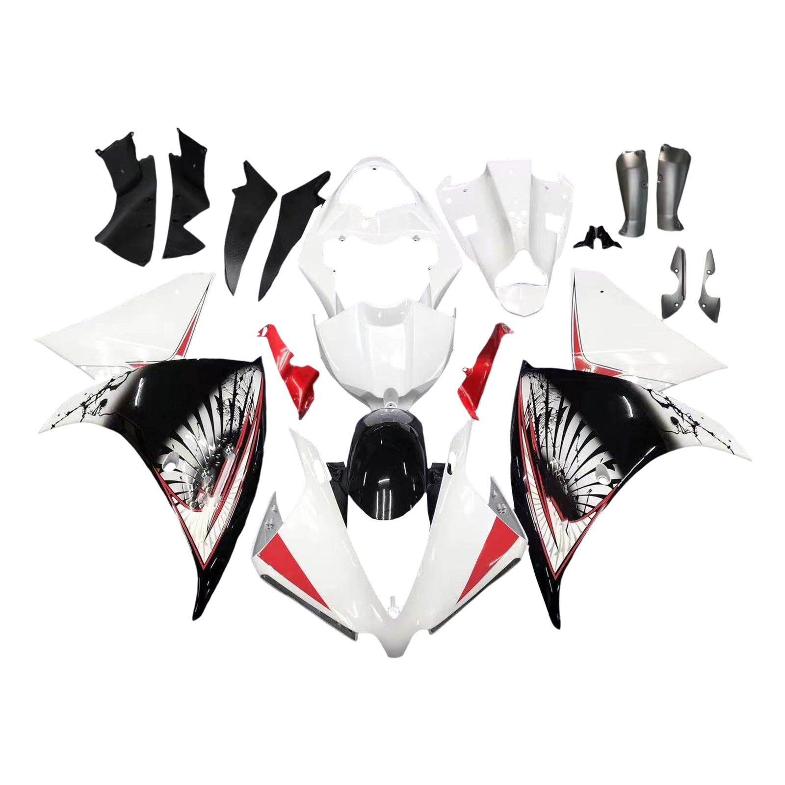 Injektiotapapakkaus Konttien muovinen abs sopii Yamaha YZF 1000 R1 2012-2014