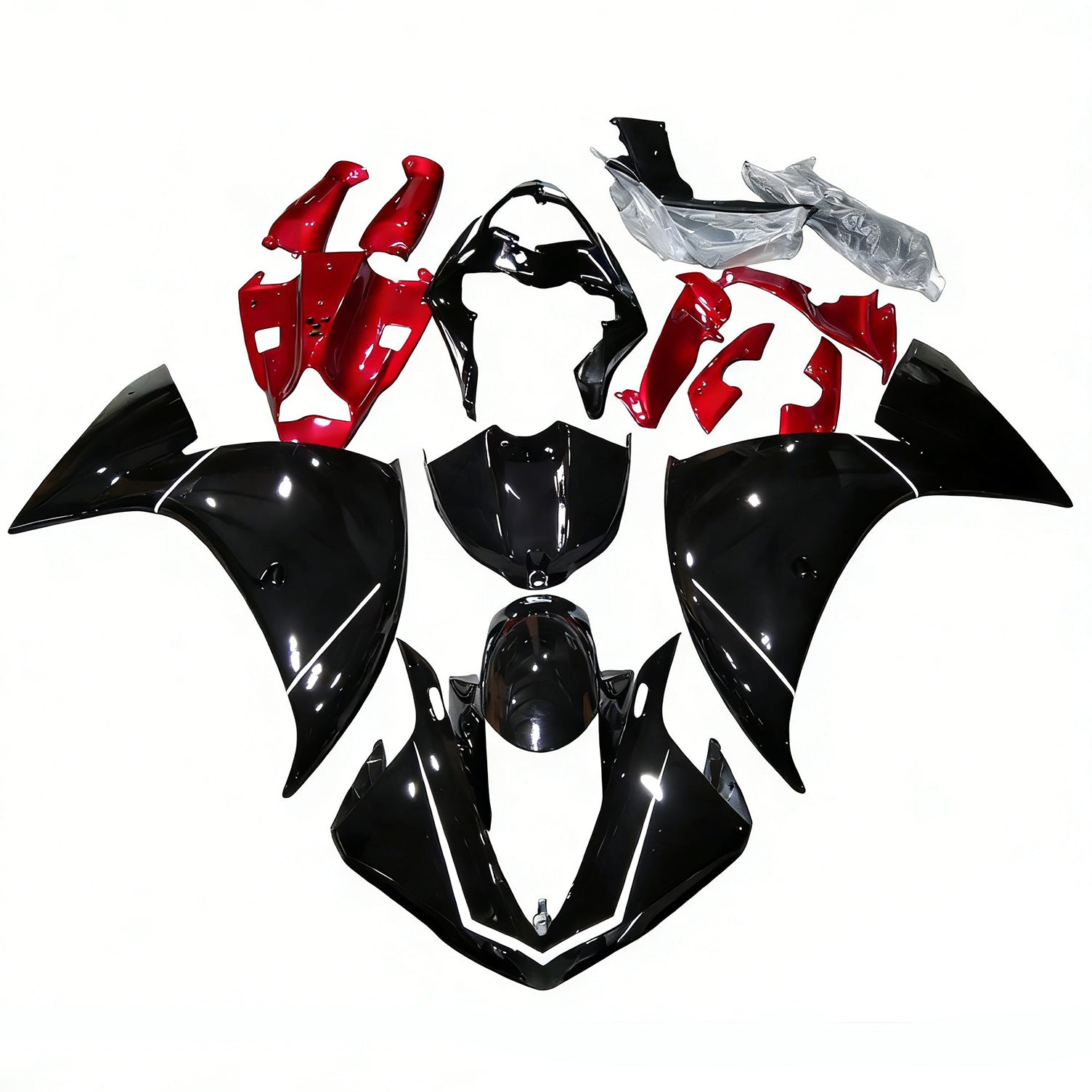 Kit de carenado de inyección, carrocería de plástico ABS para Yamaha YZF 1000 R1 2012-2014