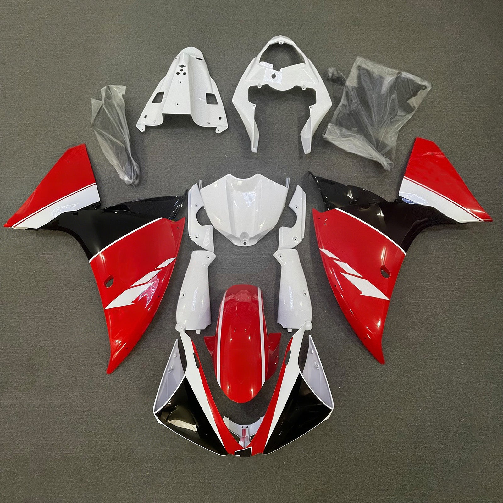 Kit de carénage d'injection Yamaha YZF-R1 2012-2014, carrosserie en plastique ABS