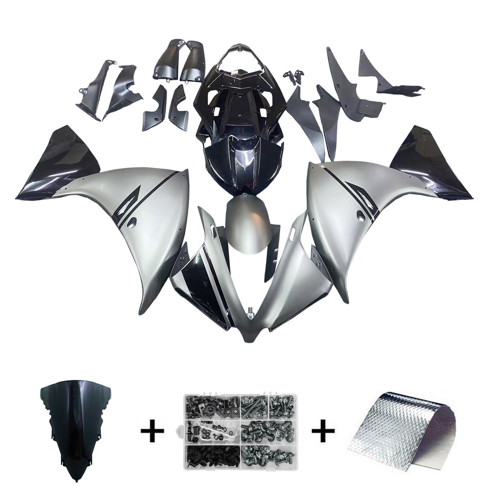 Kit de carénage d'injection Yamaha YZF-R1 2012-2014, carrosserie en plastique ABS