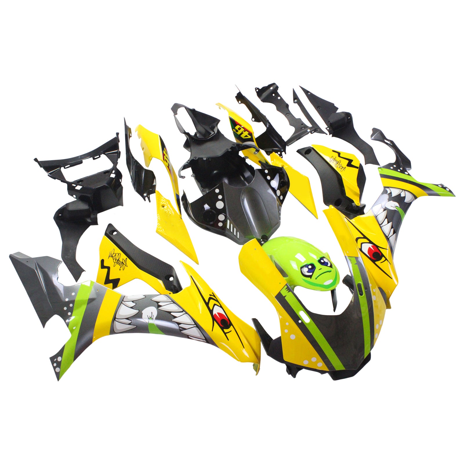 Kit de carénage Amotopart pour Yamaha YZF 1000 R1 2015-2019 générique