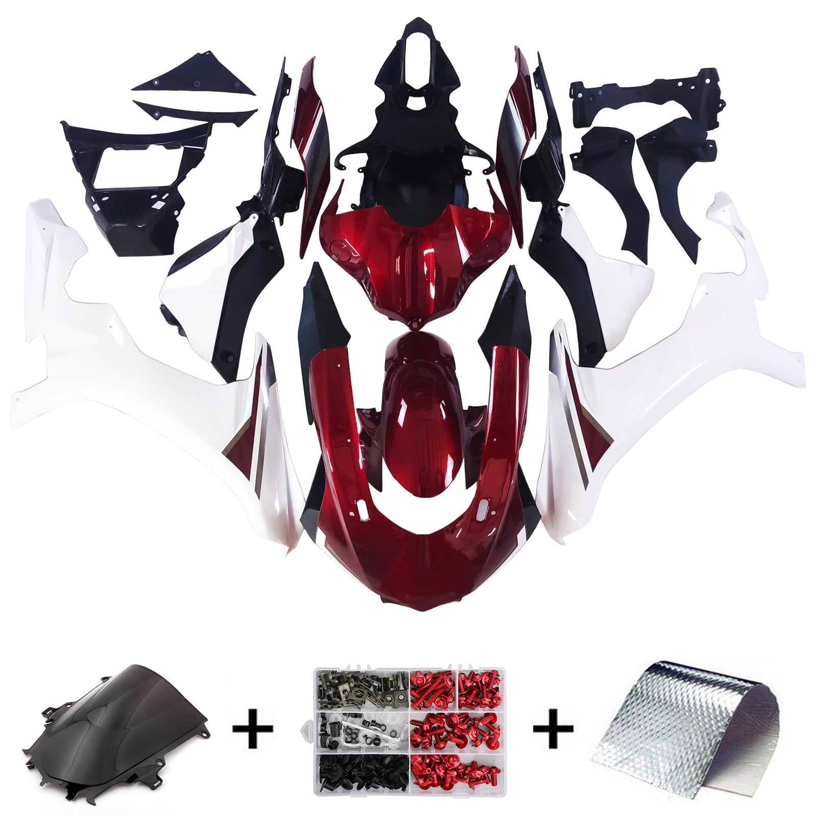 Kit de carénage par injection , carrosserie en plastique ABS Pour Yamaha YZF 1000 R1 2015-2019