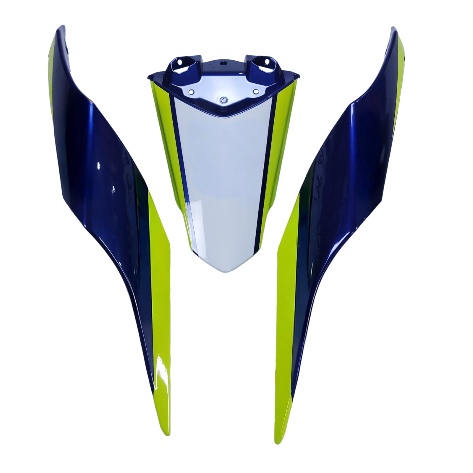 Kit di carenatura Amotopart Yamaha YZF R1 2020-2024 blu e giallo
