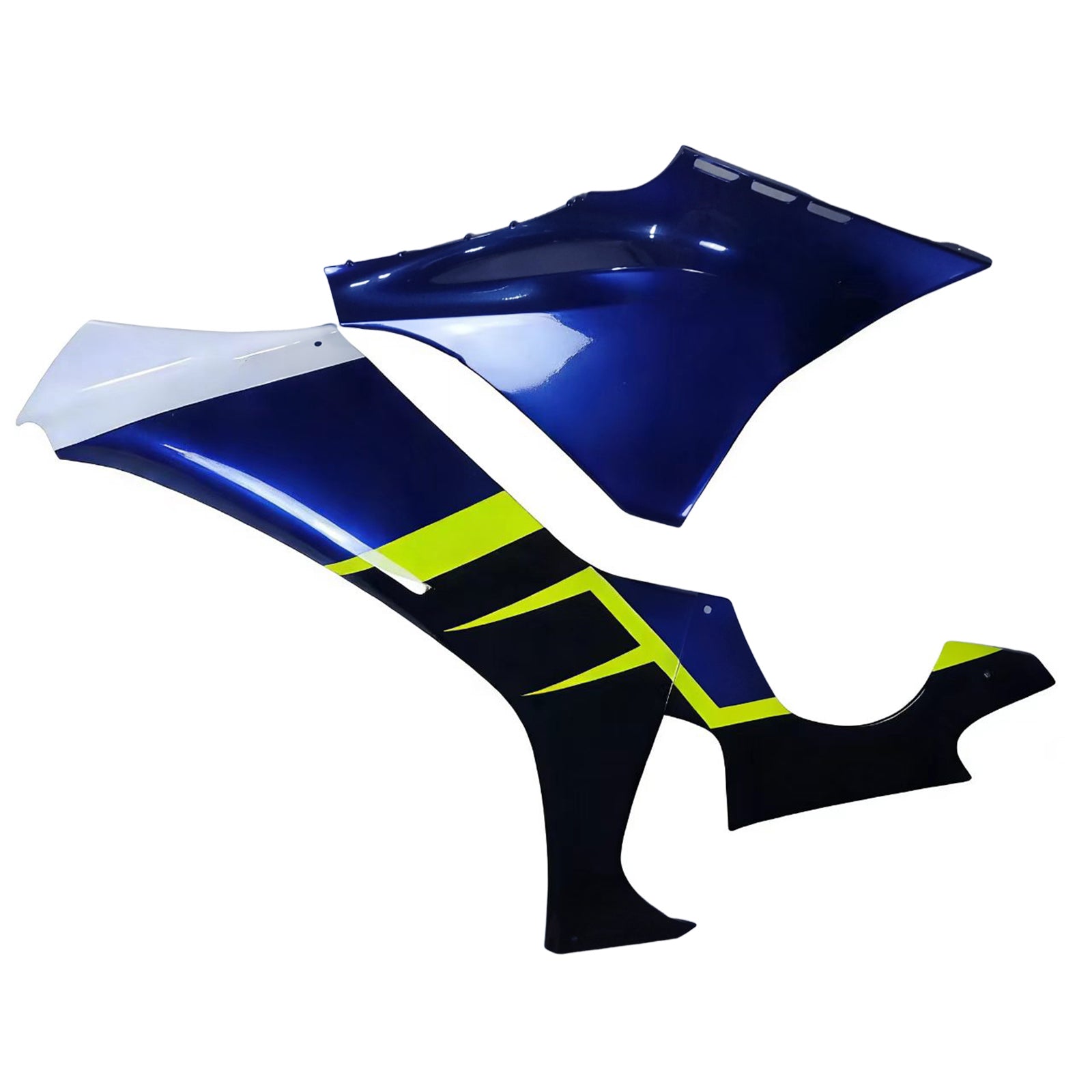 Kit di carenatura Amotopart Yamaha YZF R1 2020-2024 blu e giallo