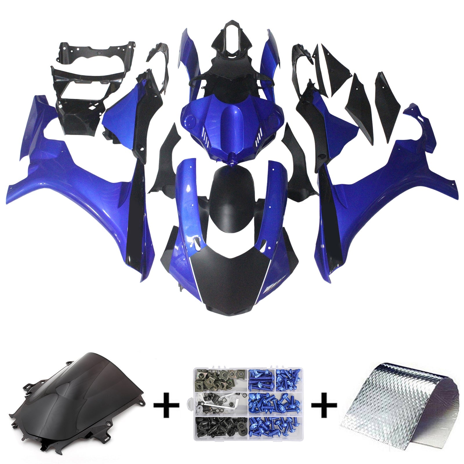 ABS-muovinen ruiskutussuojasarja Yamaha YZF 1000 R1 2015-2019 18