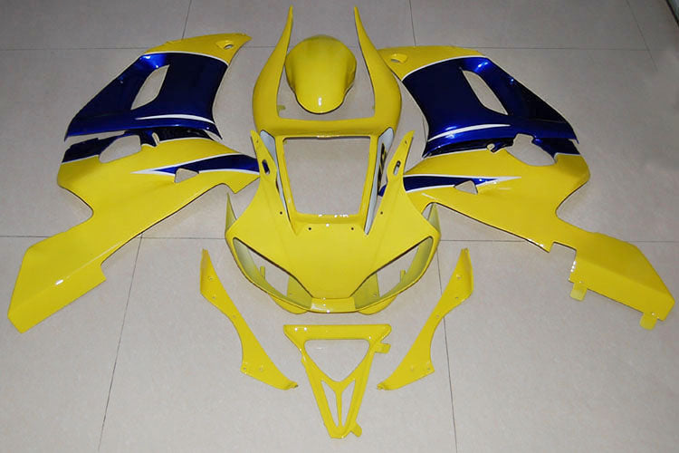 Carénages Amotopart 1998-2002 Yamaha YZF-R6 Jaune Bleu Camel R6 Generic