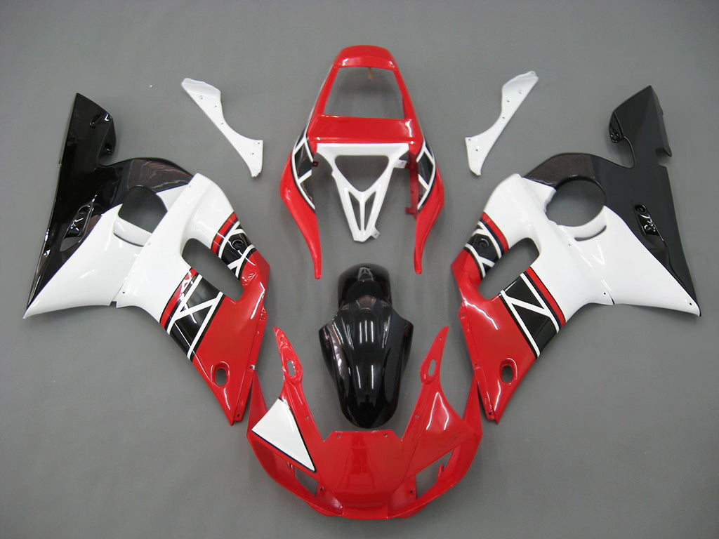 Carénages Amotopart 1998-2002 Yamaha YZF-R6 Rouge Blanc Noir R6 Generic