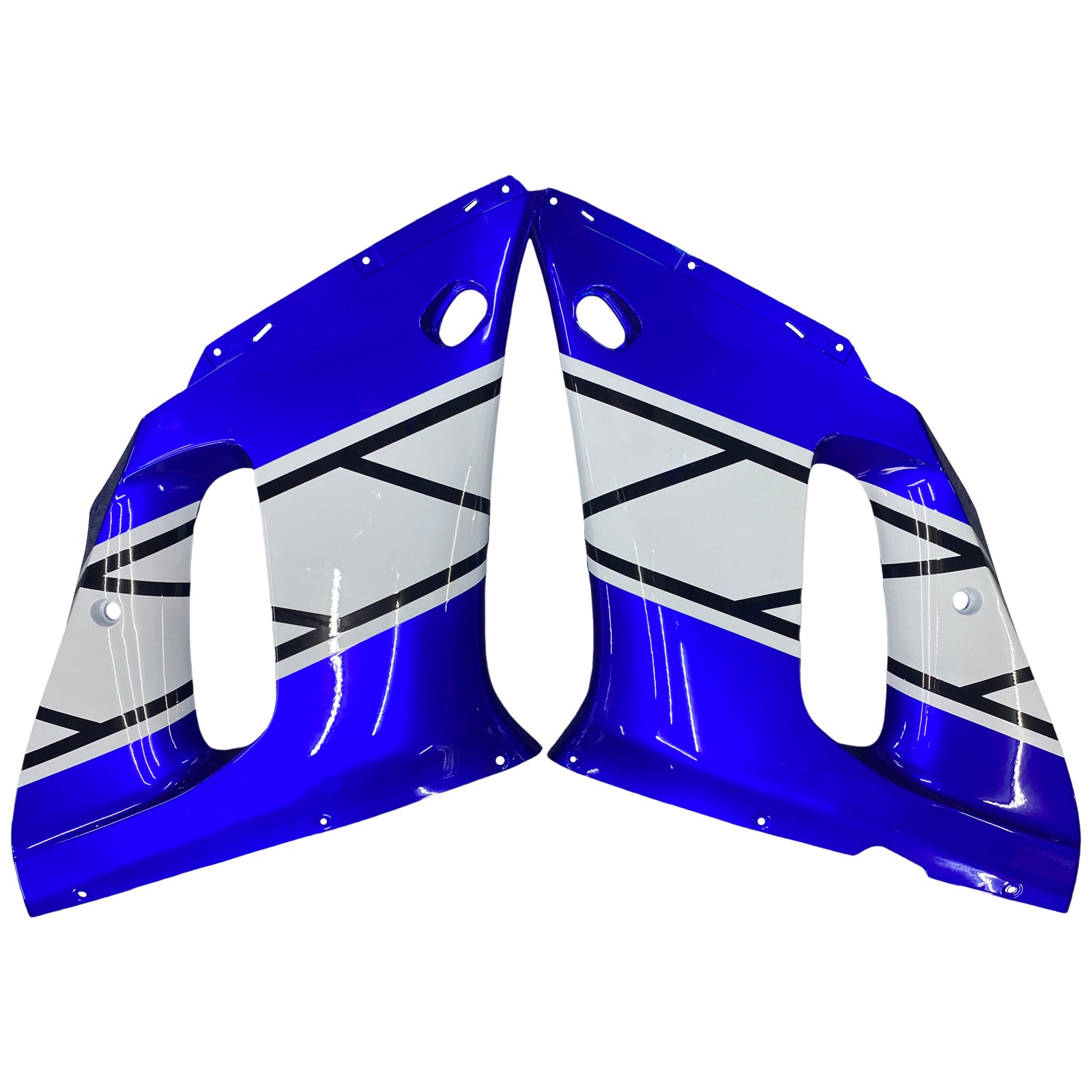 Carénages Amotopart 1998-2002 Yamaha YZF-R6 Bleu Noir Champions R6 Generic