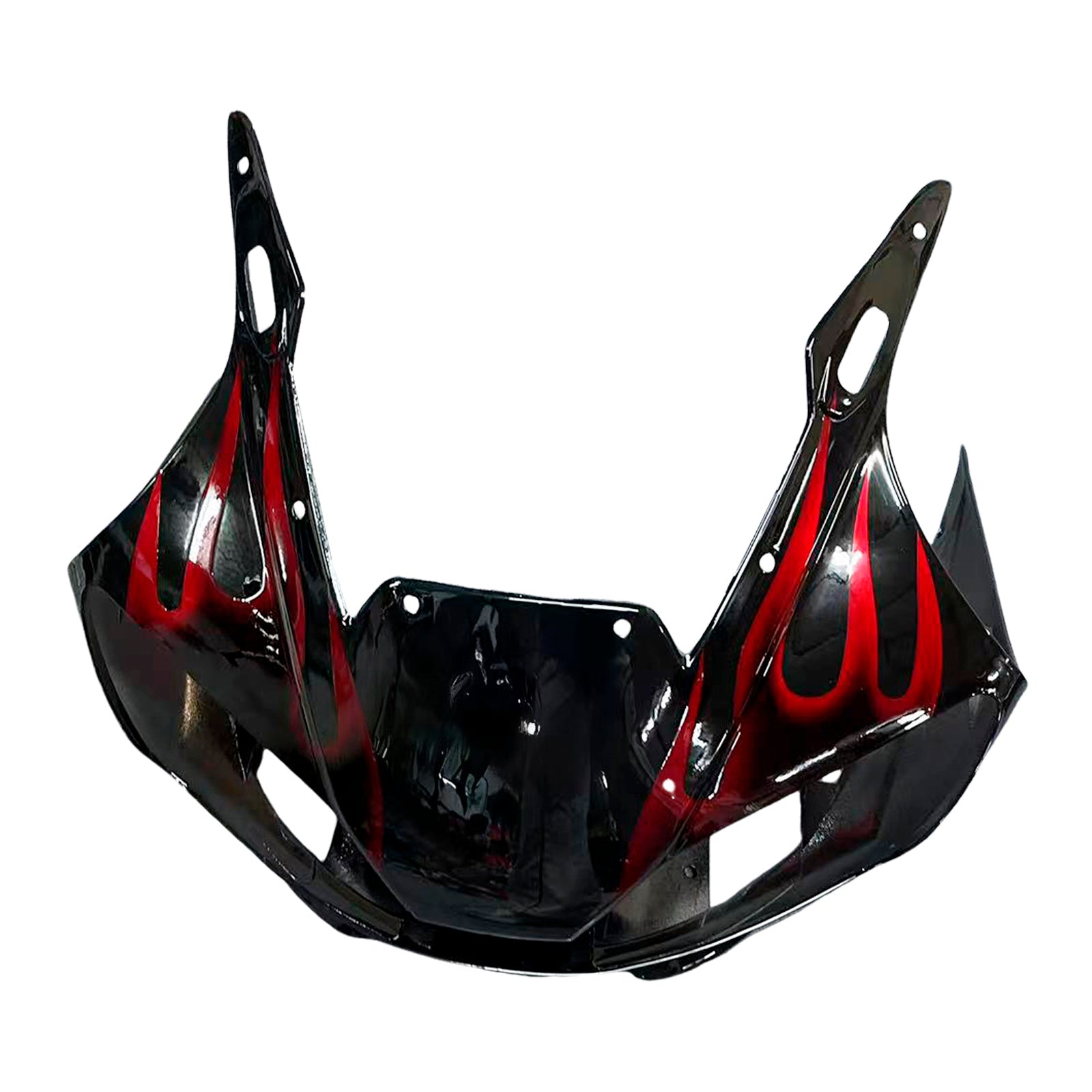 Amotopart Fairingsr 1998-2002 Yamaha YZF-R6 Black &amp; Red Flame R6 Generic