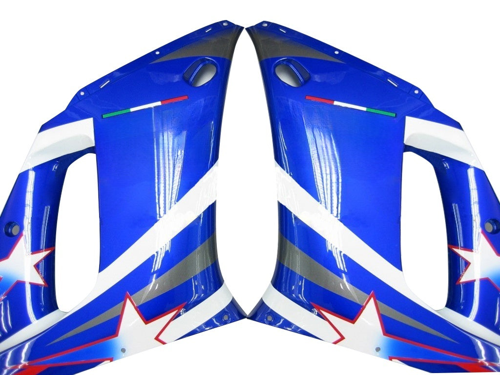 Carénages Amotopart 1998-2002 Yamaha YZF-R6 Modra bela zvezda Fiat R6 generic