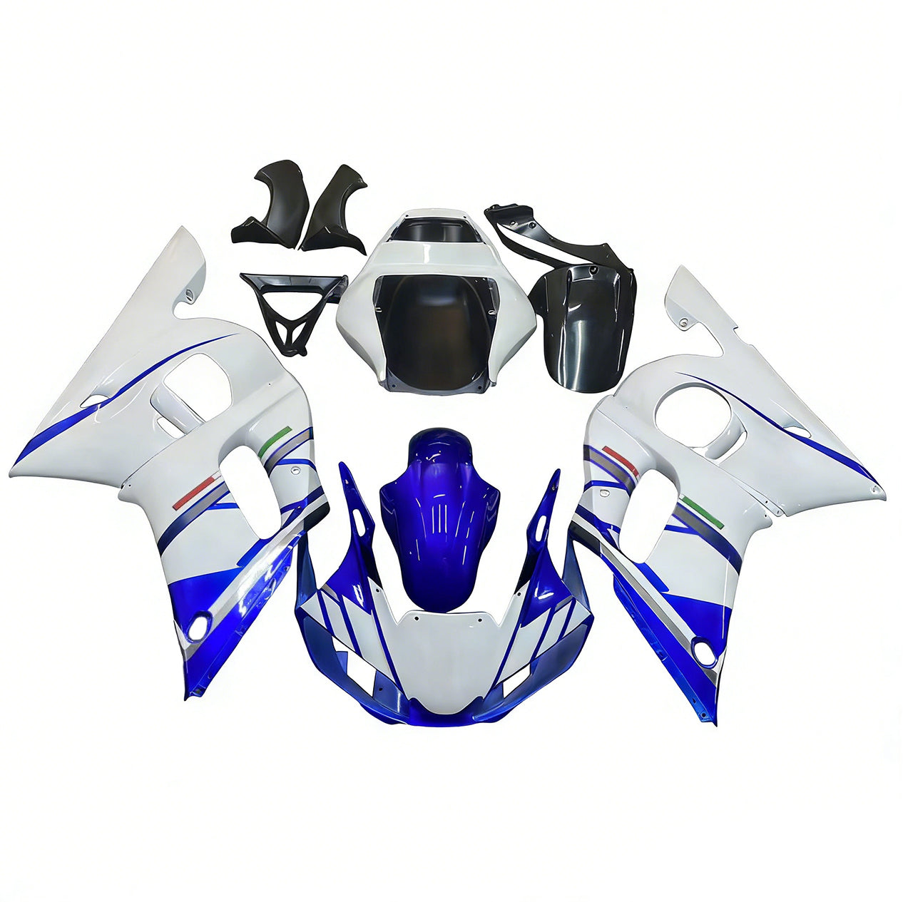 Kit de carénage par injection , carrosserie en plastique ABS Pour Yamaha YZF 600 R6 1998-2002