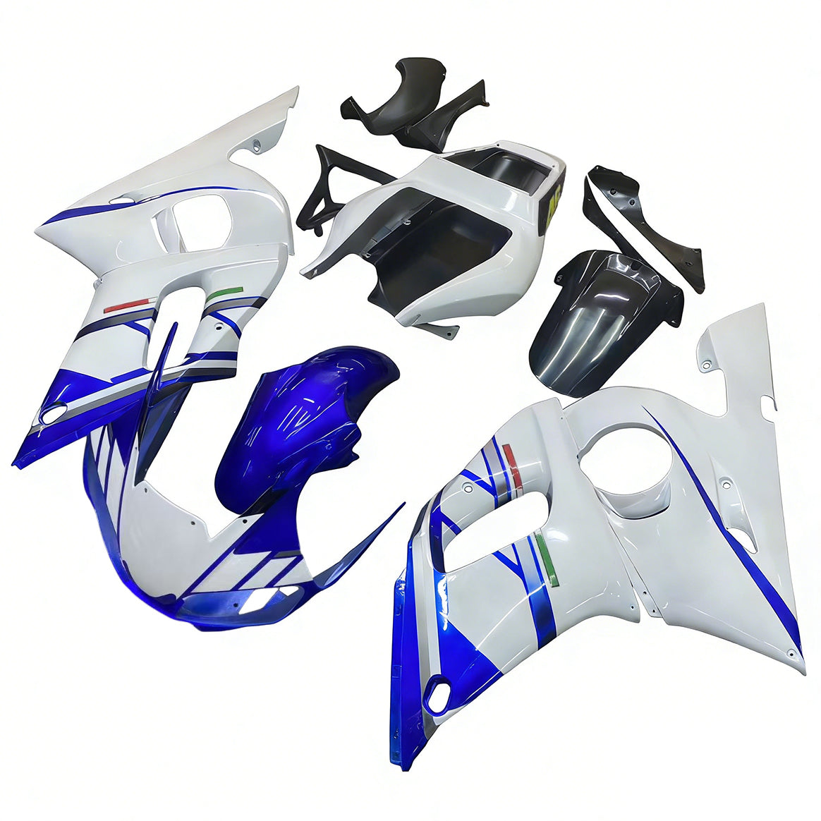 Kit de carénage par injection , carrosserie en plastique ABS Pour Yamaha YZF 600 R6 1998-2002