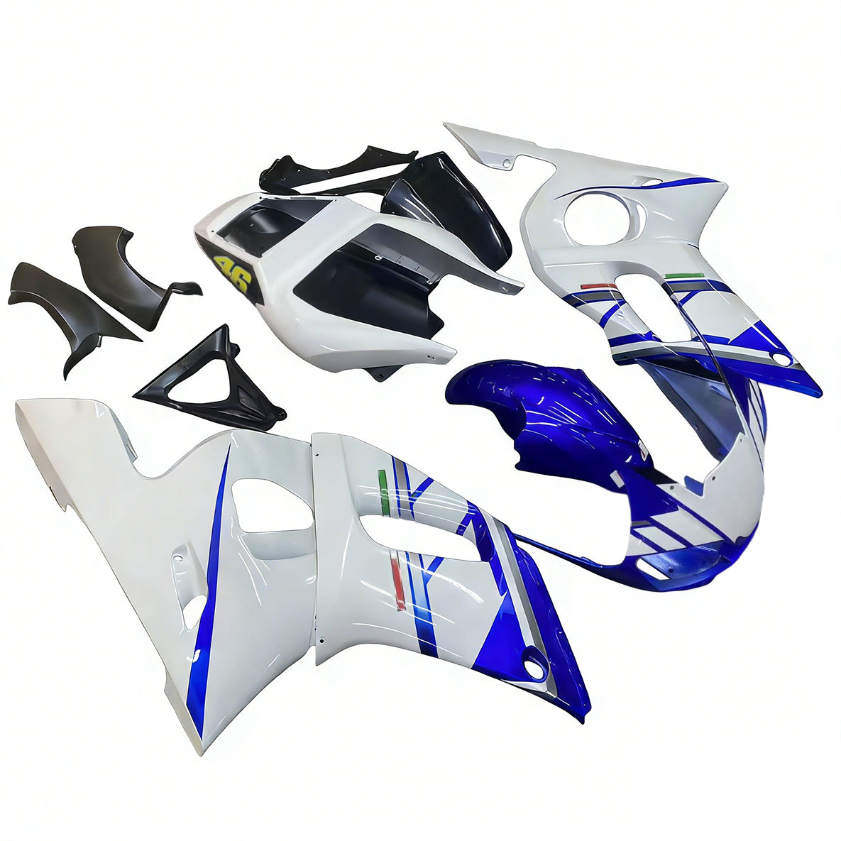 Kit de carénage par injection , carrosserie en plastique ABS Pour Yamaha YZF 600 R6 1998-2002