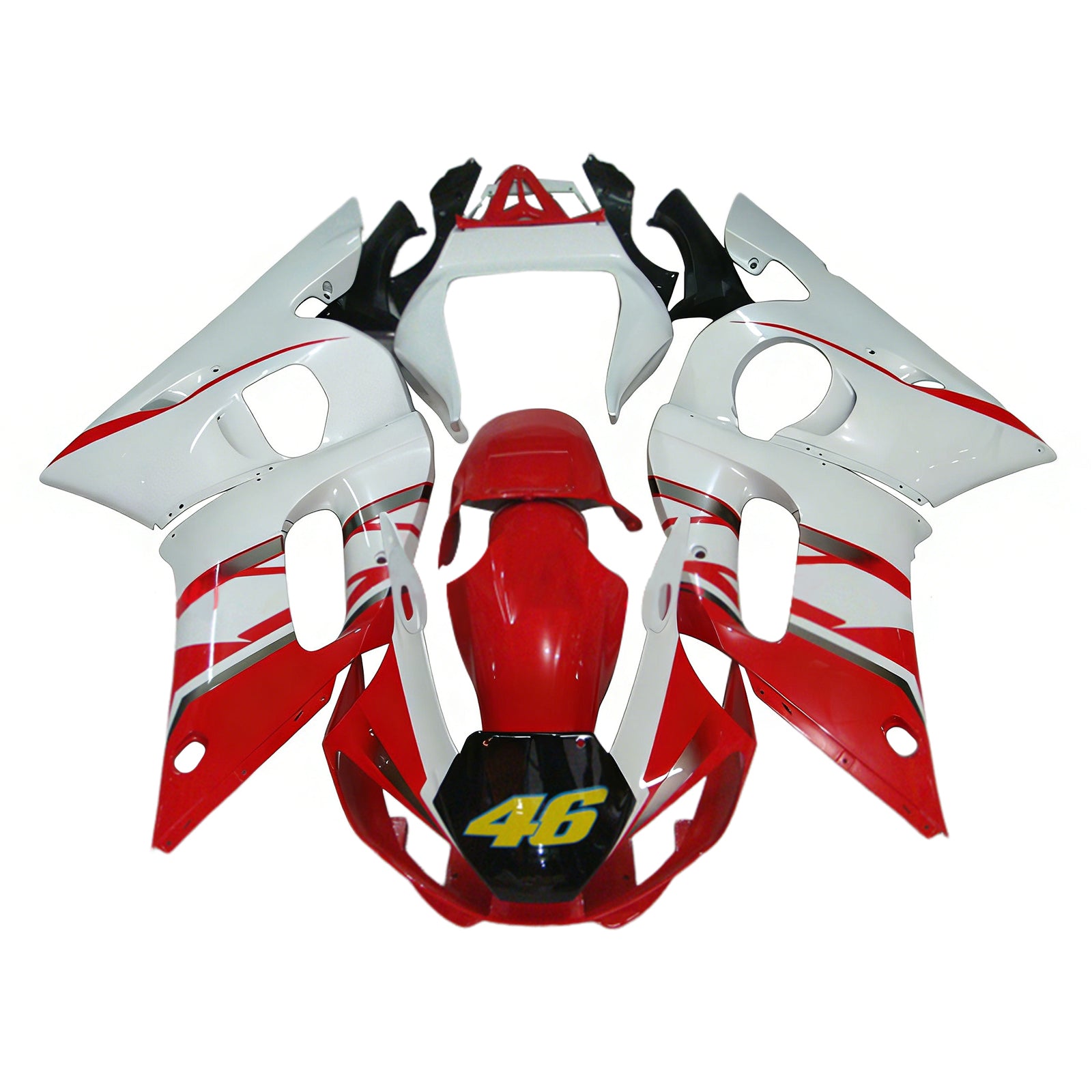 Amotopart Yamaha YZF 600 R6 1998-2002 ABS muovinen korin suojasarja