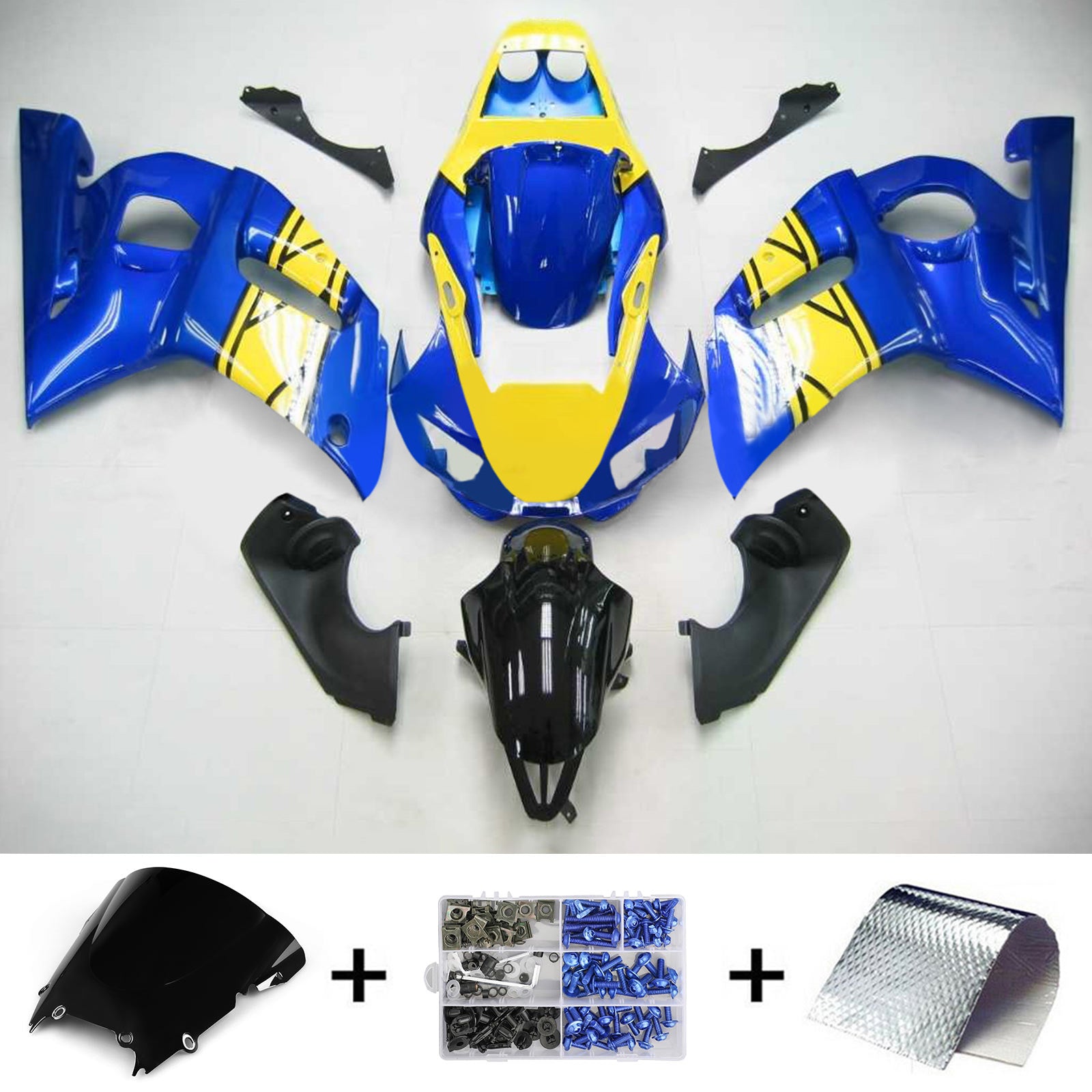 Kit de carénage Amotopart pour Yamaha YZF 600 R6 1998-2002 Générique