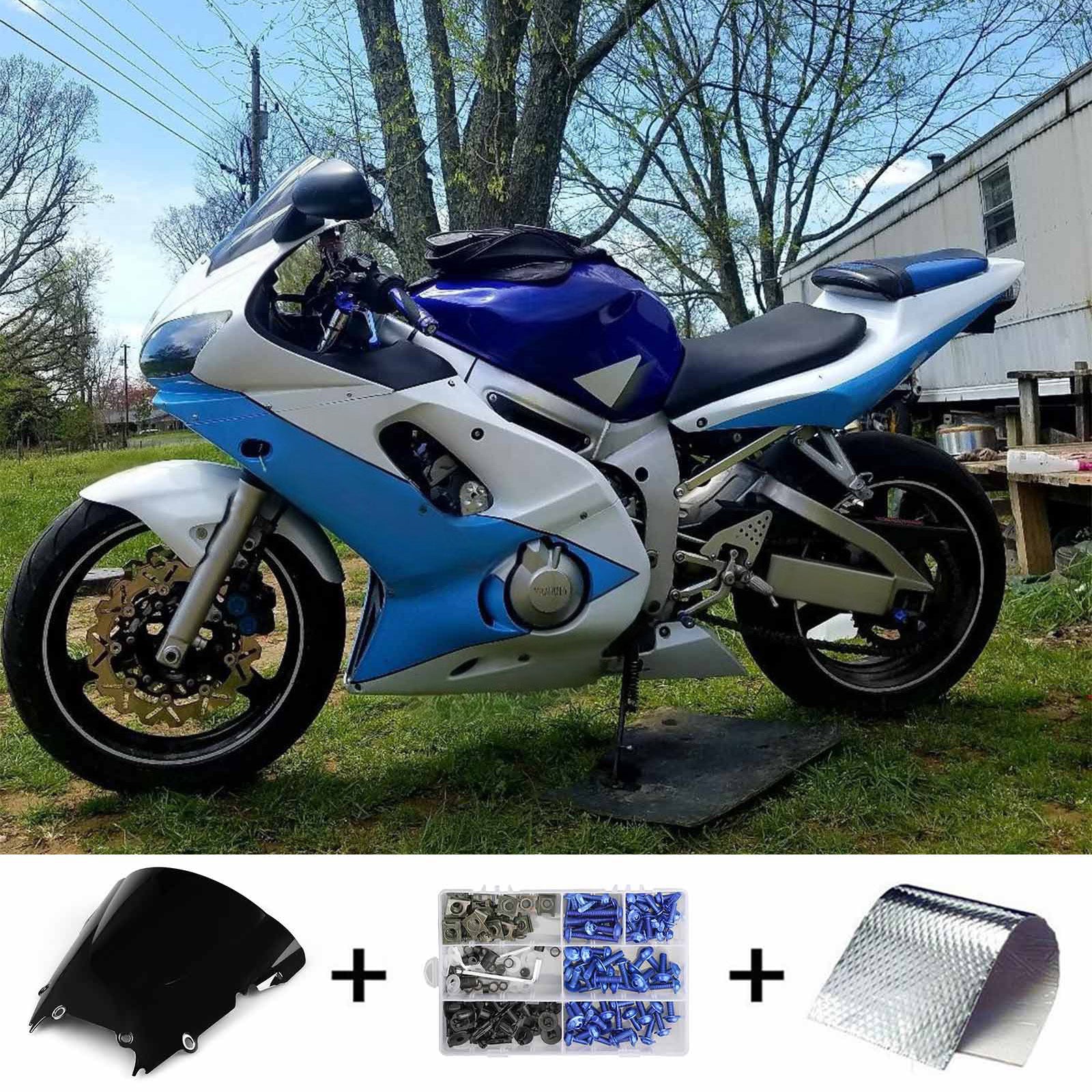 Zestaw owiewek Amotopart do Yamaha YZF 600 R6 1998-2002 Generic
