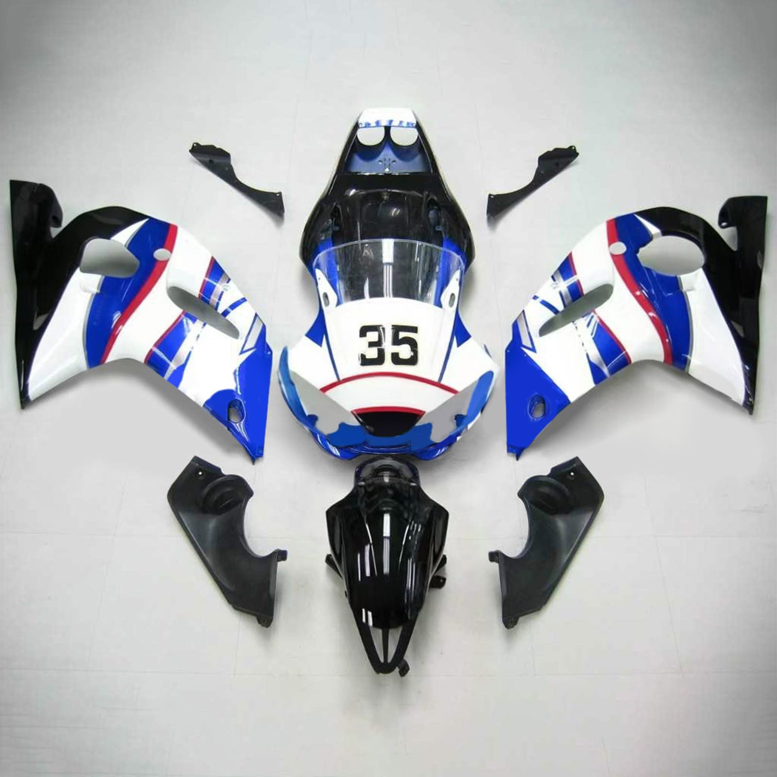 Kit de carénage Amotopart pour Yamaha YZF 600 R6 1998-2002 Générique