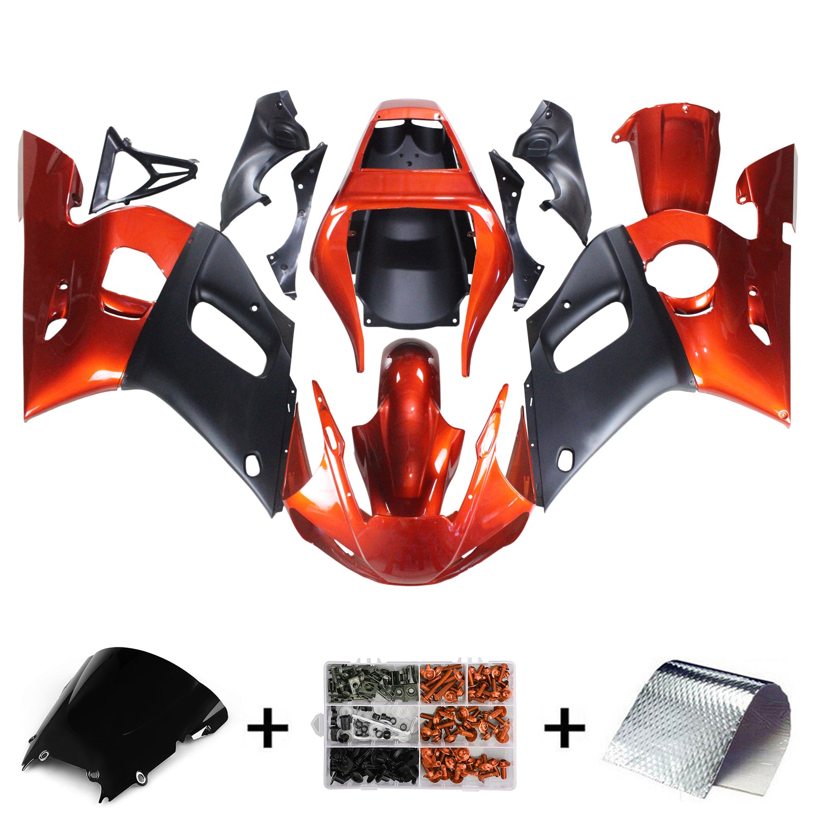 Kit de carénage Amotopart pour Yamaha YZF 600 R6 1998-2002 Générique