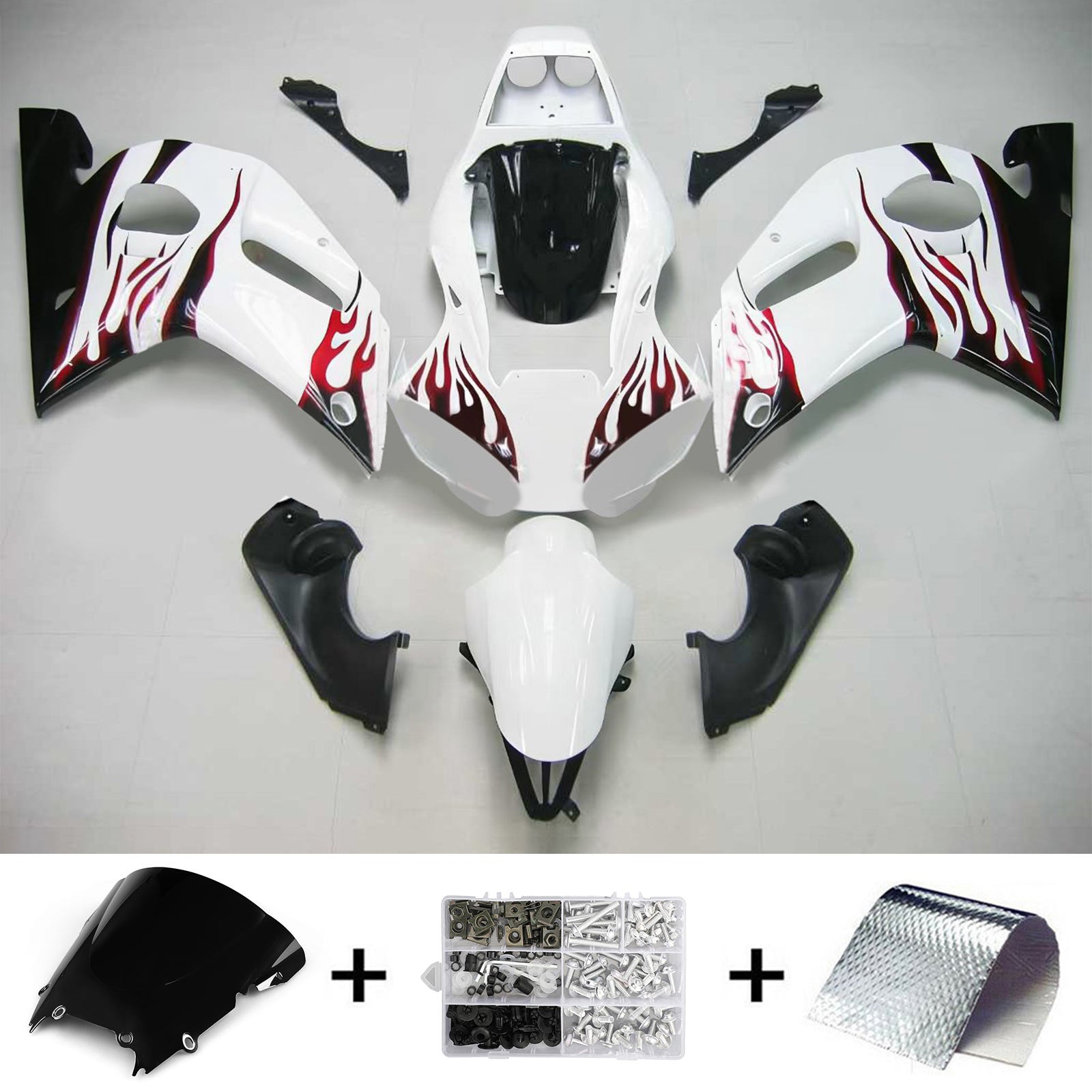 Kit de carénage Amotopart pour Yamaha YZF 600 R6 1998-2002 Générique