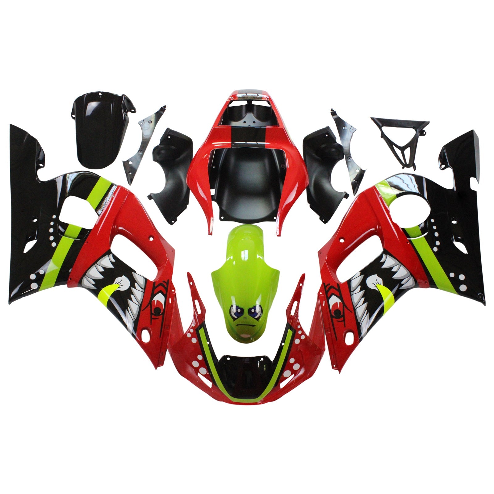 Kit carena Amotopart per Yamaha YZF 600 R6 1998-2002 Generico