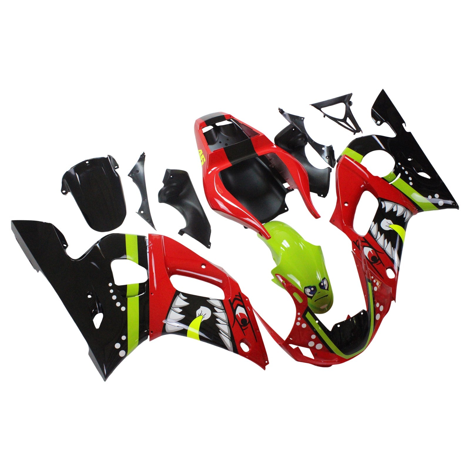 Kit carena Amotopart per Yamaha YZF 600 R6 1998-2002 Generico